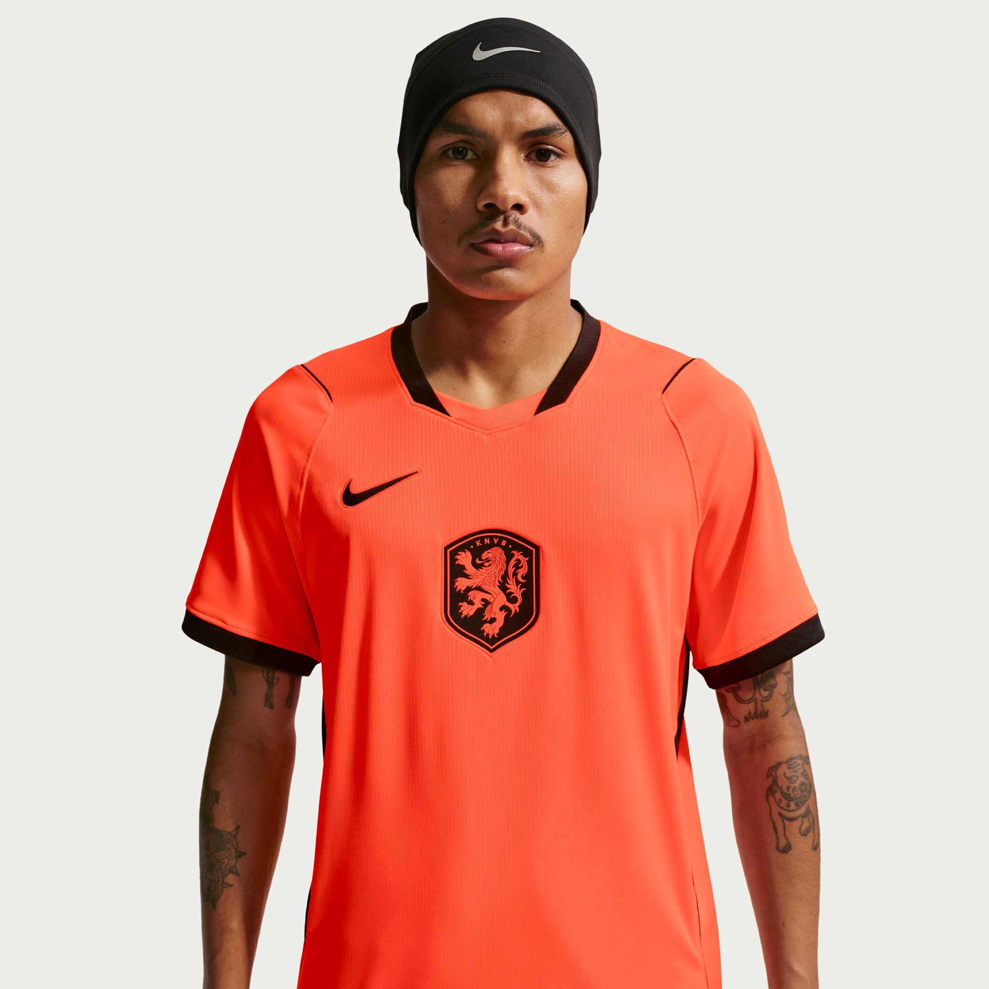 Nike Dri-FIT Netherlands 2026 Stadium Home Erkek Turuncu Futbol Forma