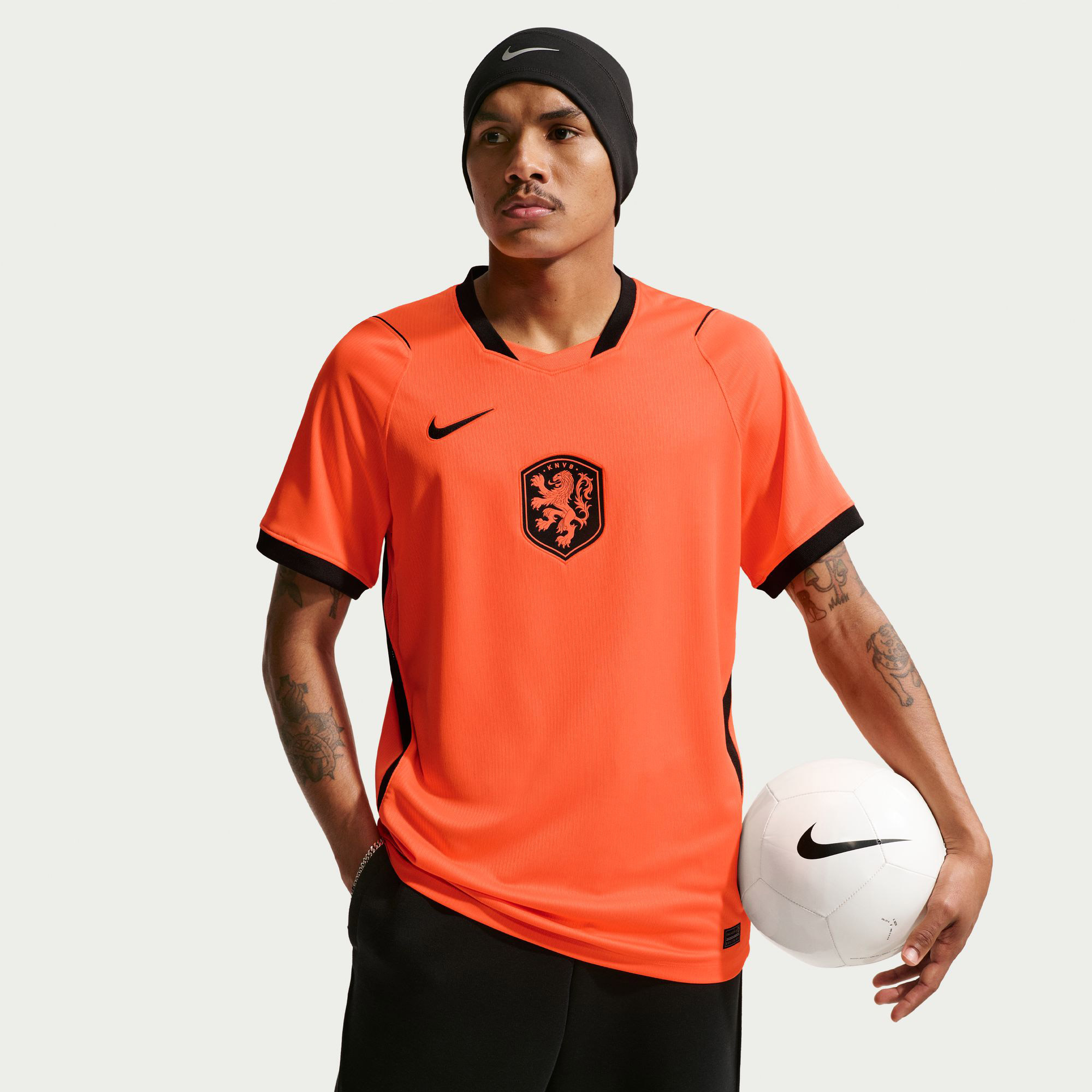 Nike Dri-FIT Netherlands 2026 Stadium Home Erkek Turuncu Futbol Forma