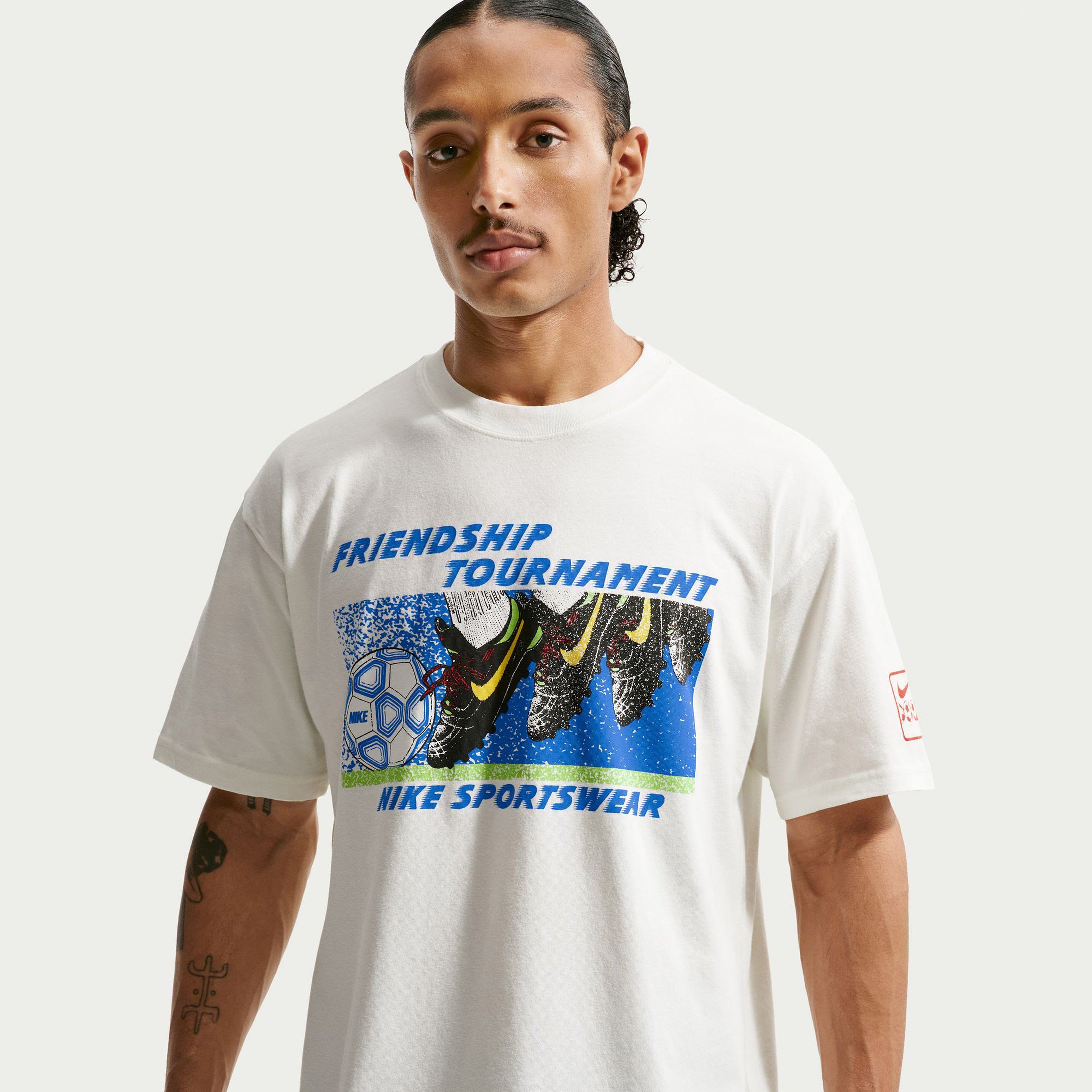Nike Sportswear Erkek Krem T-Shirt