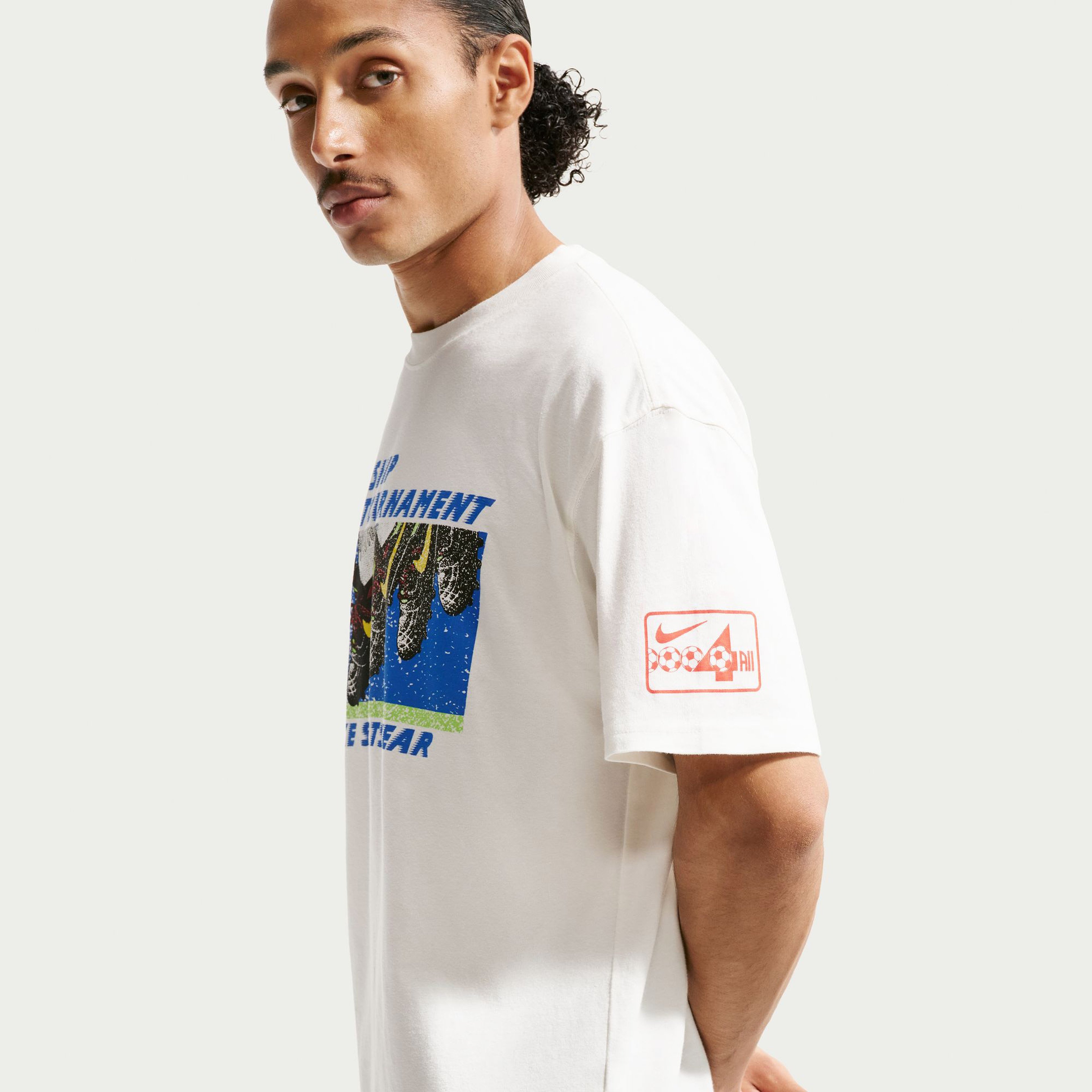 Nike Sportswear Erkek Krem T-Shirt