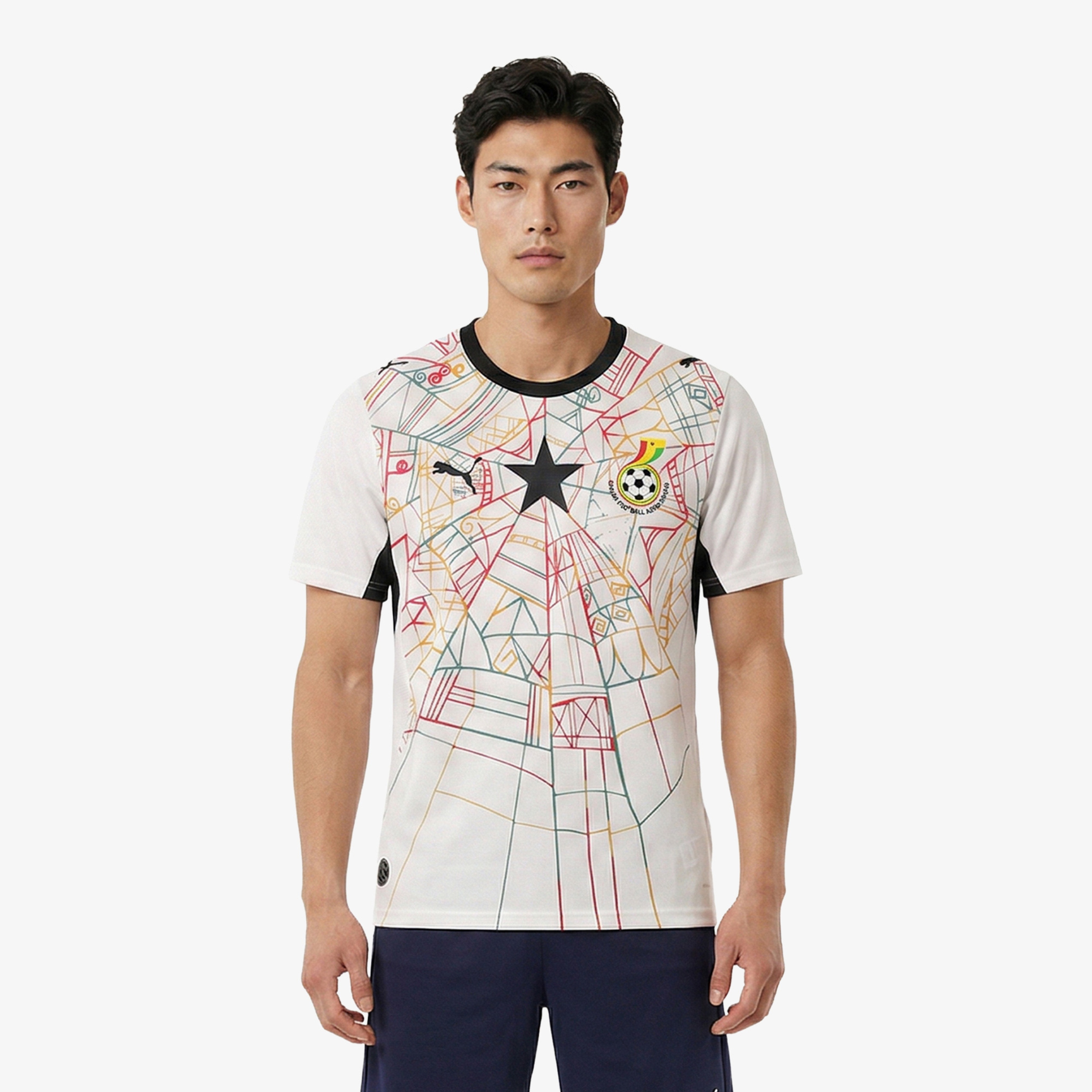 Puma Ghana 26 Heimtrikot  Home Erkek Beyaz Forma