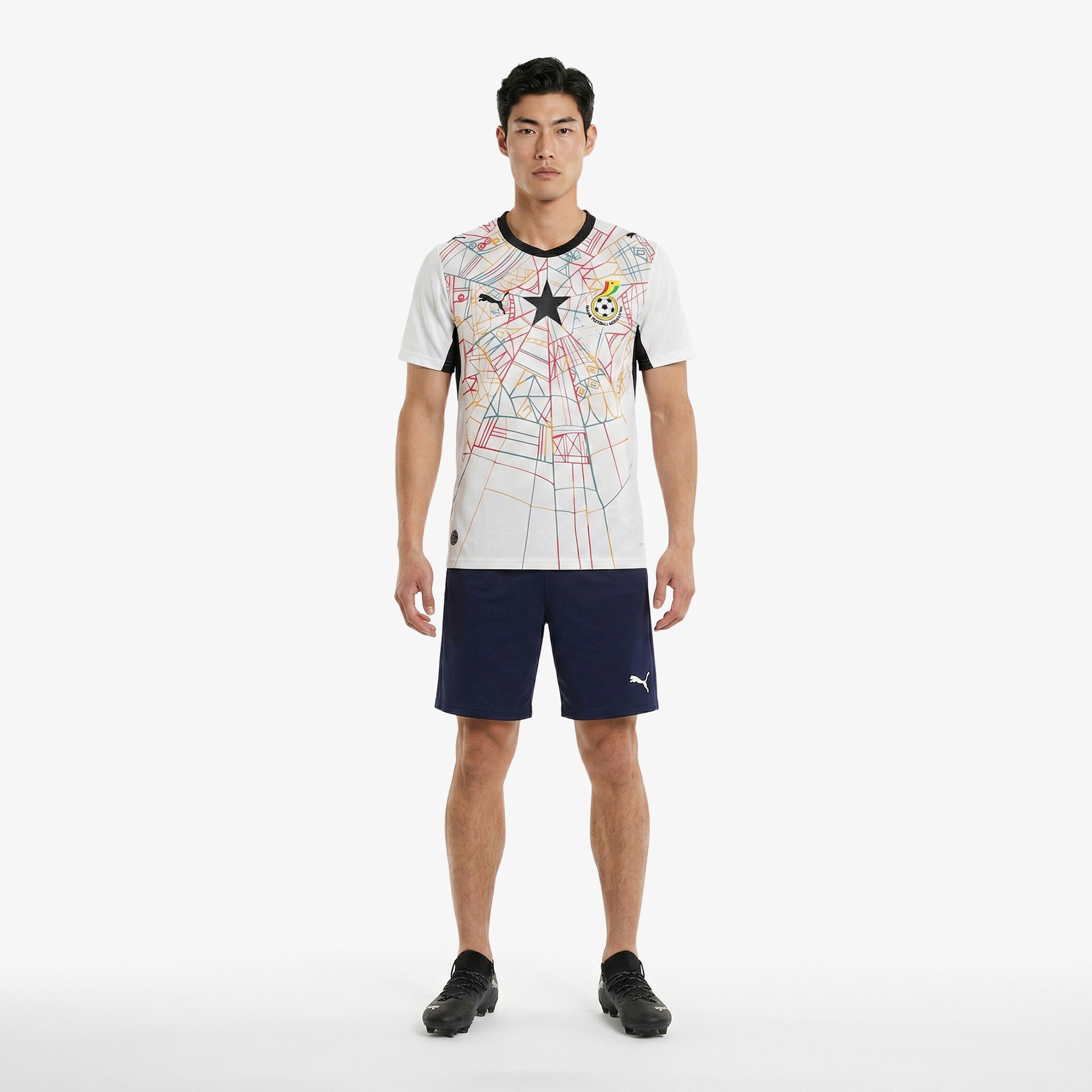 Puma Ghana 26 Heimtrikot  Home Erkek Beyaz Forma
