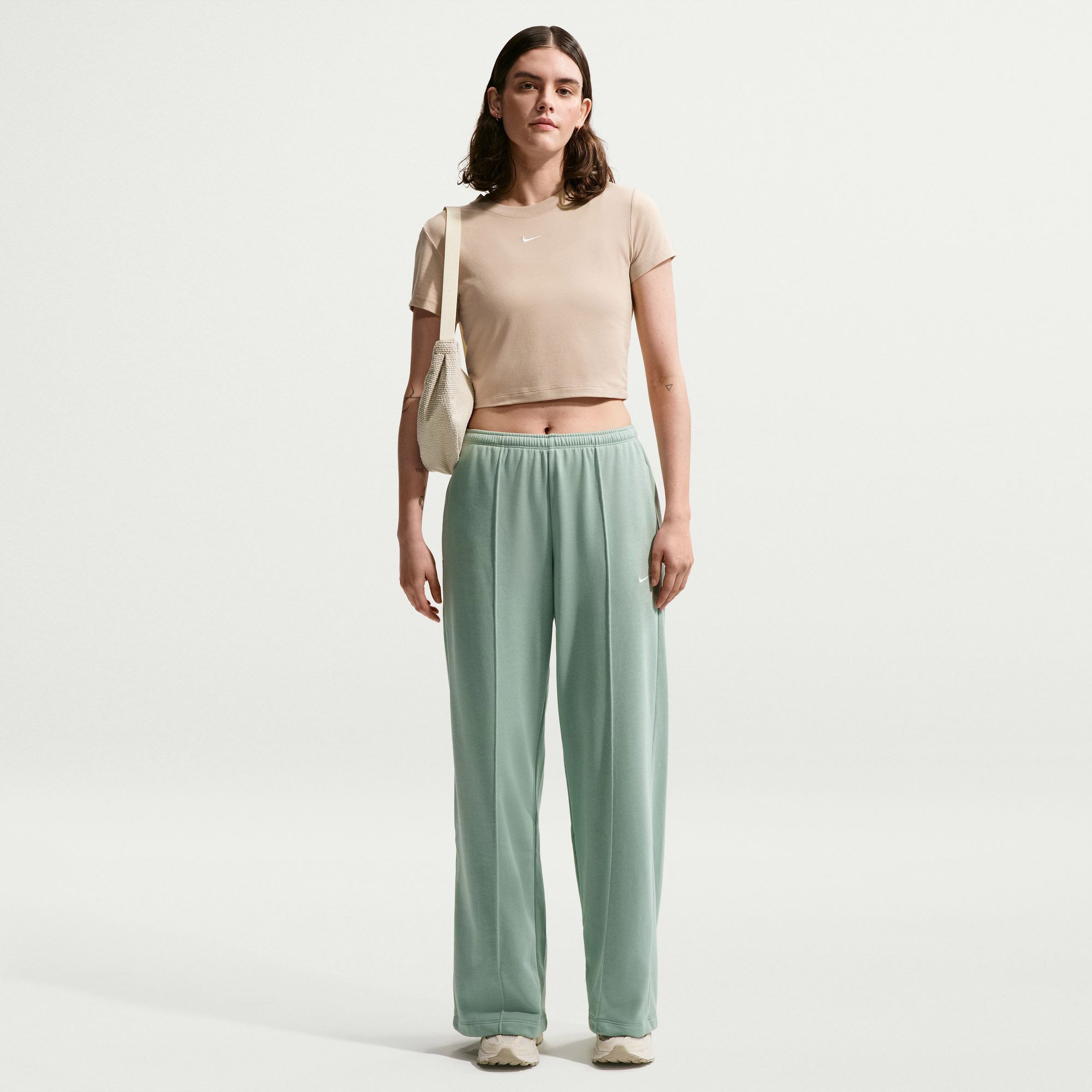 Nike Sportswear Chill Knit Kadın Kahverengi T-Shirt