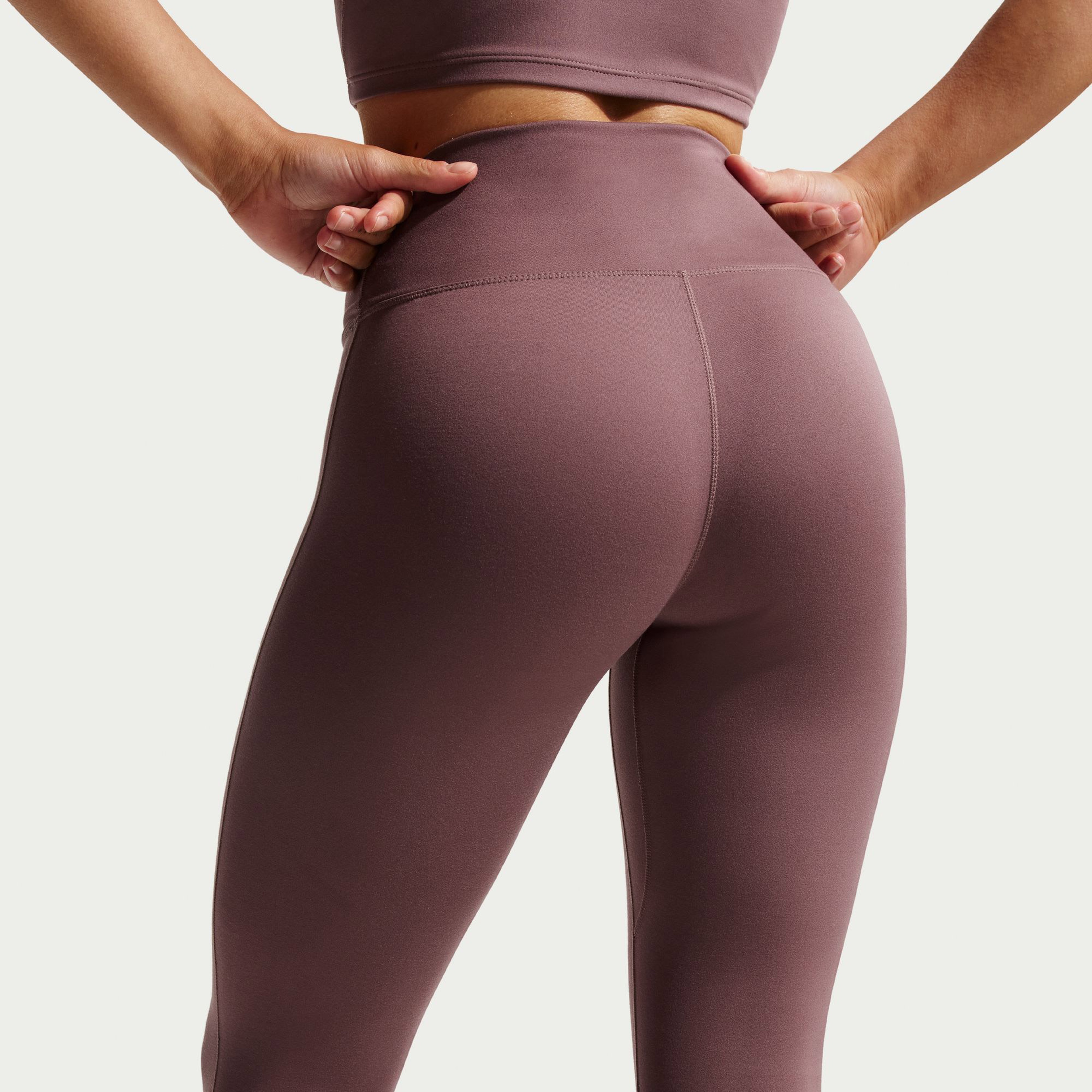 Nike One Seamless Front Kadın Mor Antrenman Tayt
