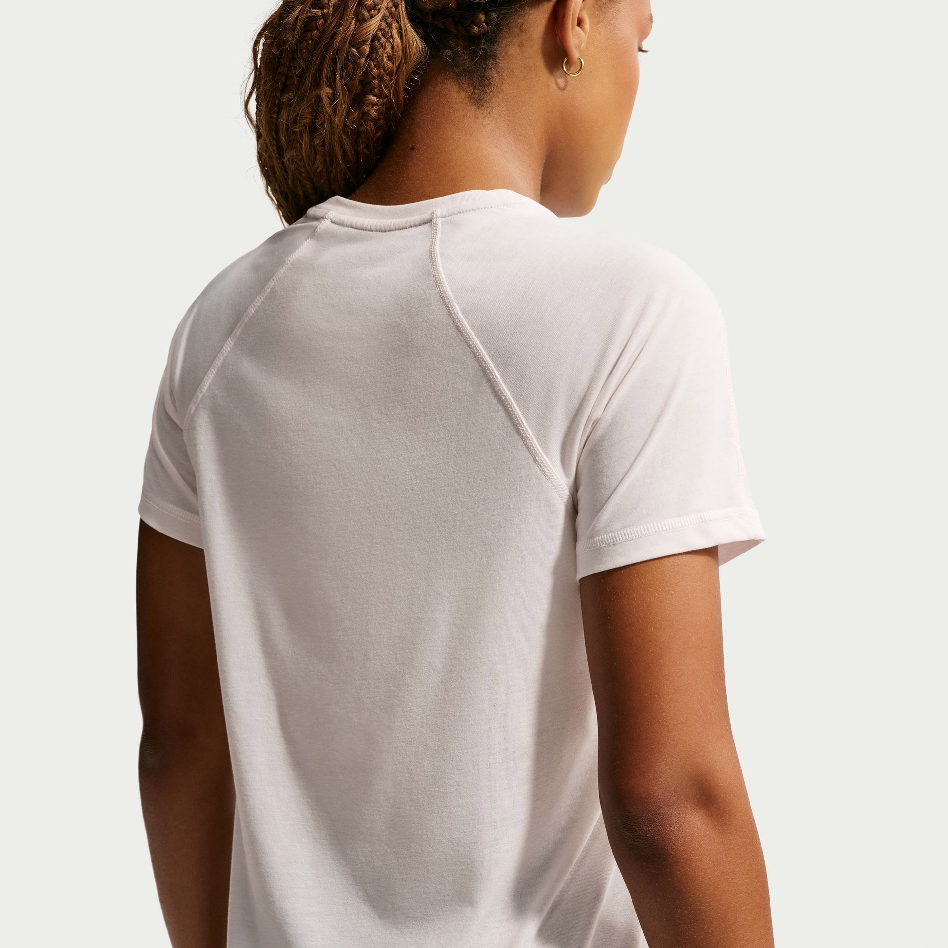 Nike Trail Dri-FIT Ss Top Kadın Gri Koşu T-Shirt