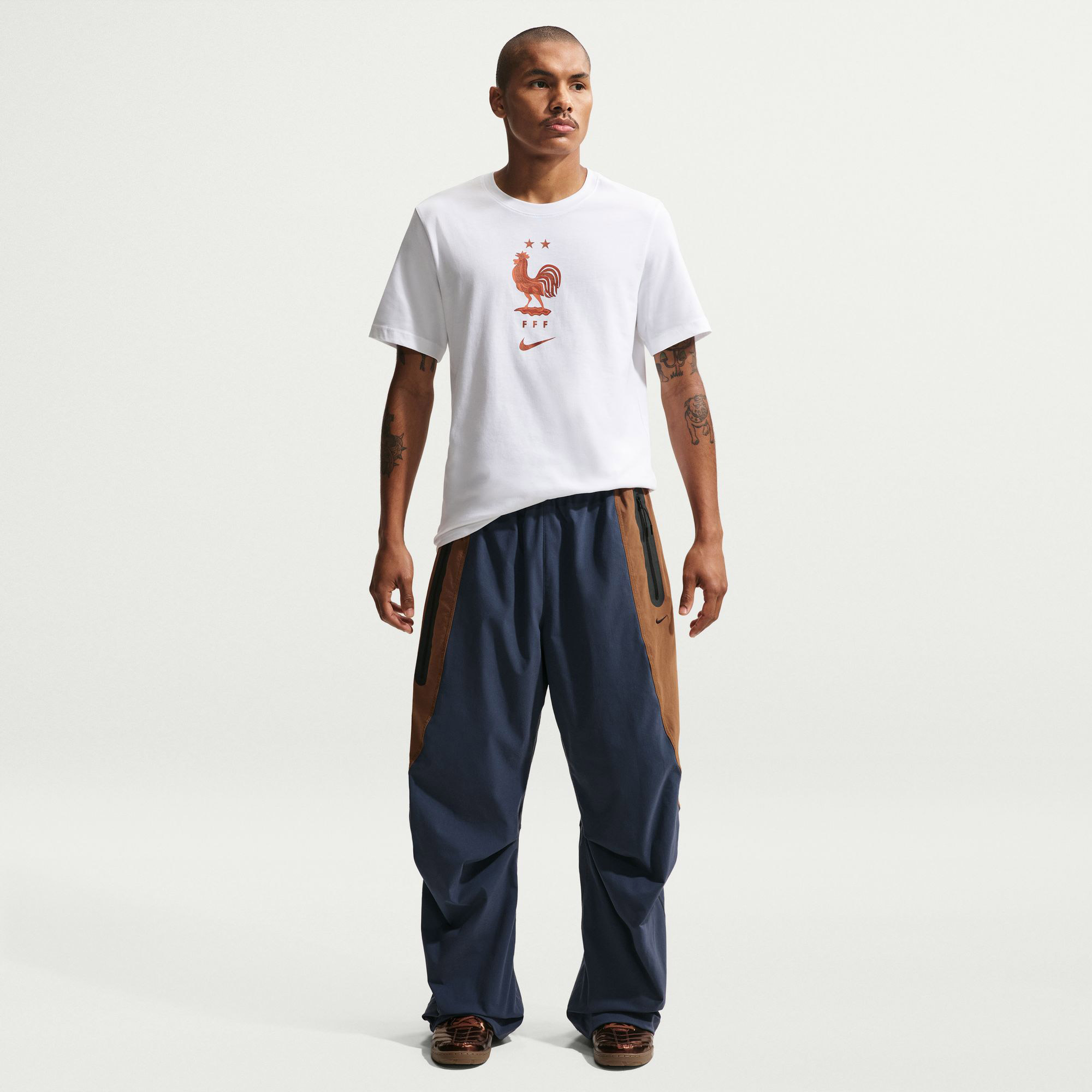 Nike Fransa Milli Takım Erkek Beyaz T-Shirt