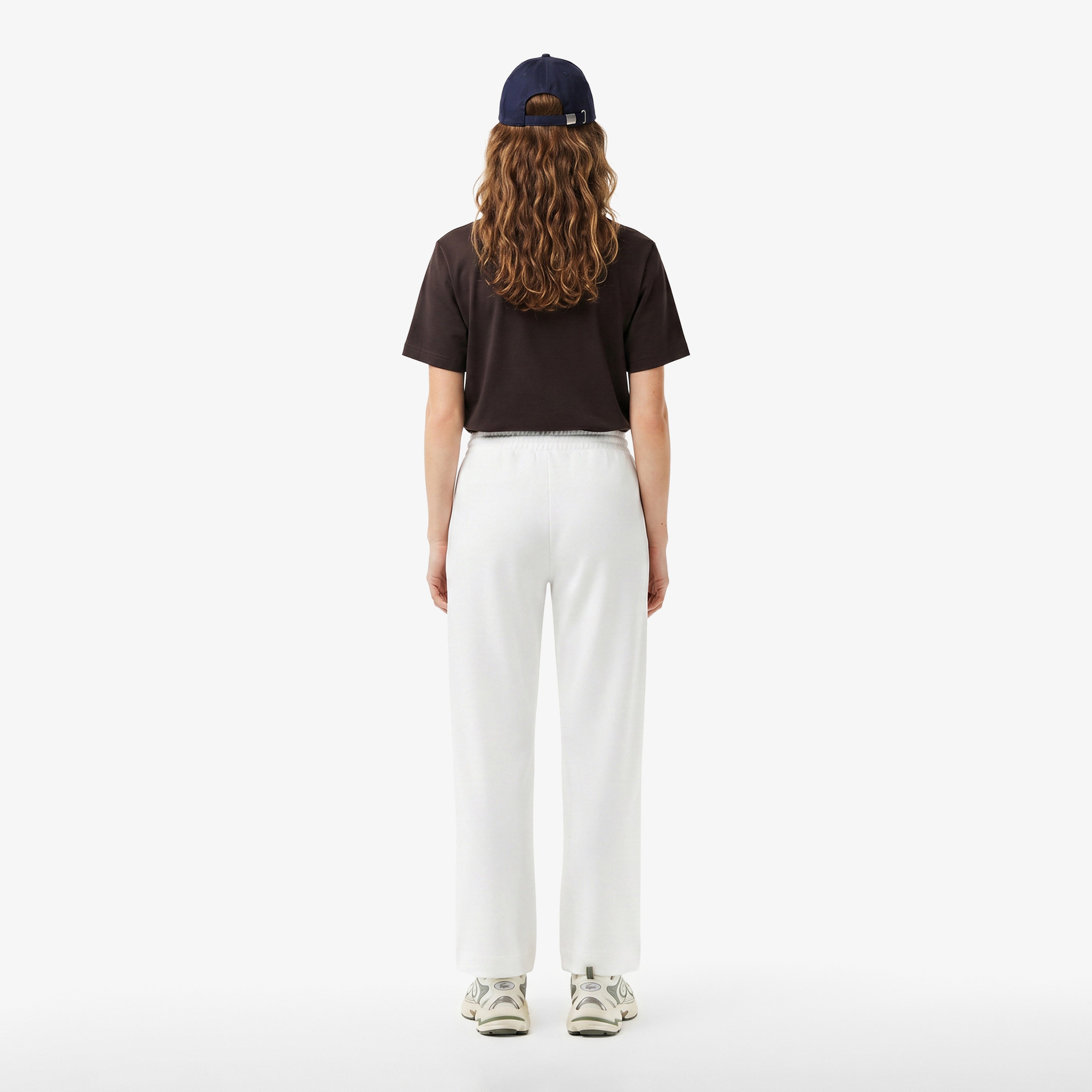 Lacoste Loose Fit Kadın Beyaz Eşofman Altı