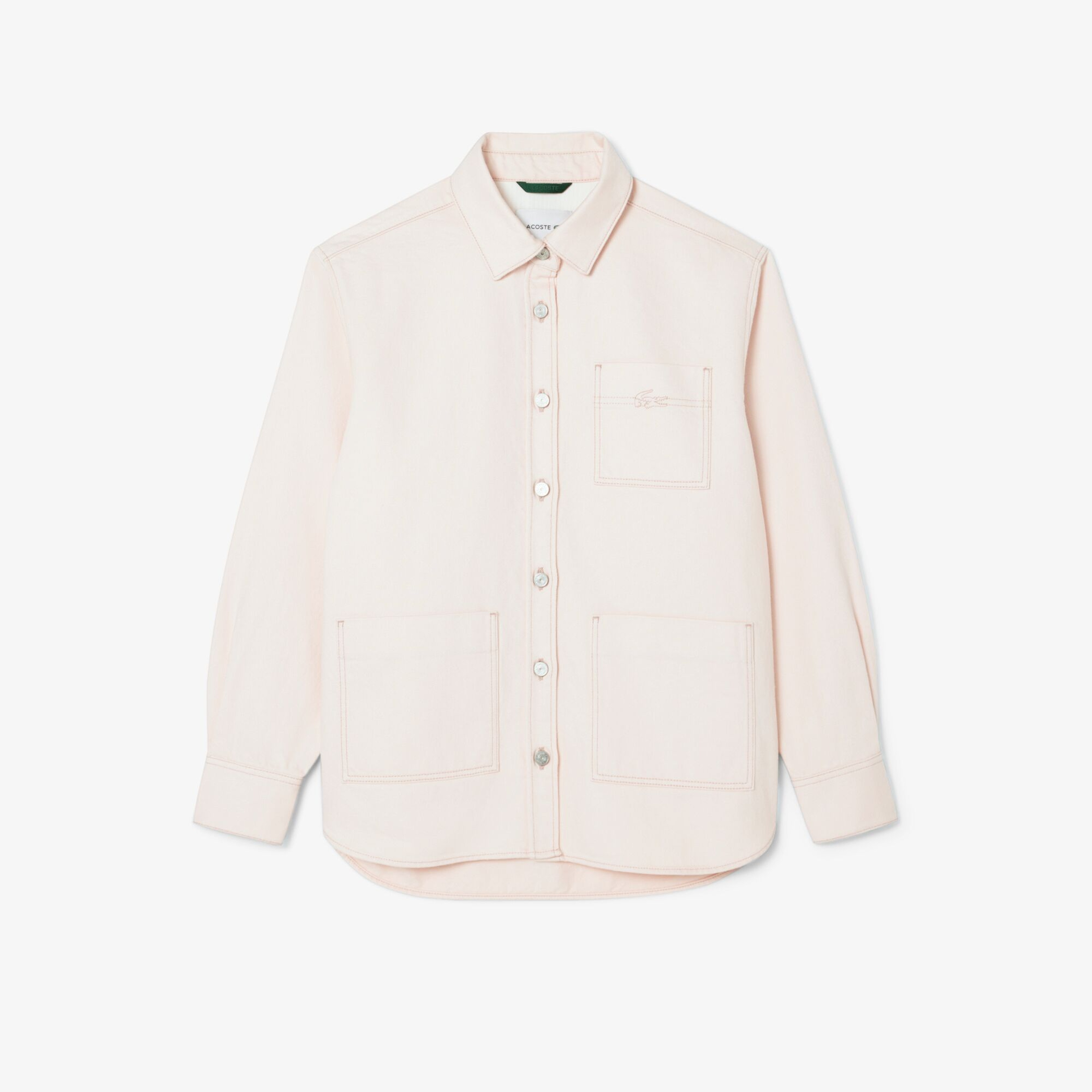 Lacoste Kadın Relaxed Fit Denim Pembe Ceket