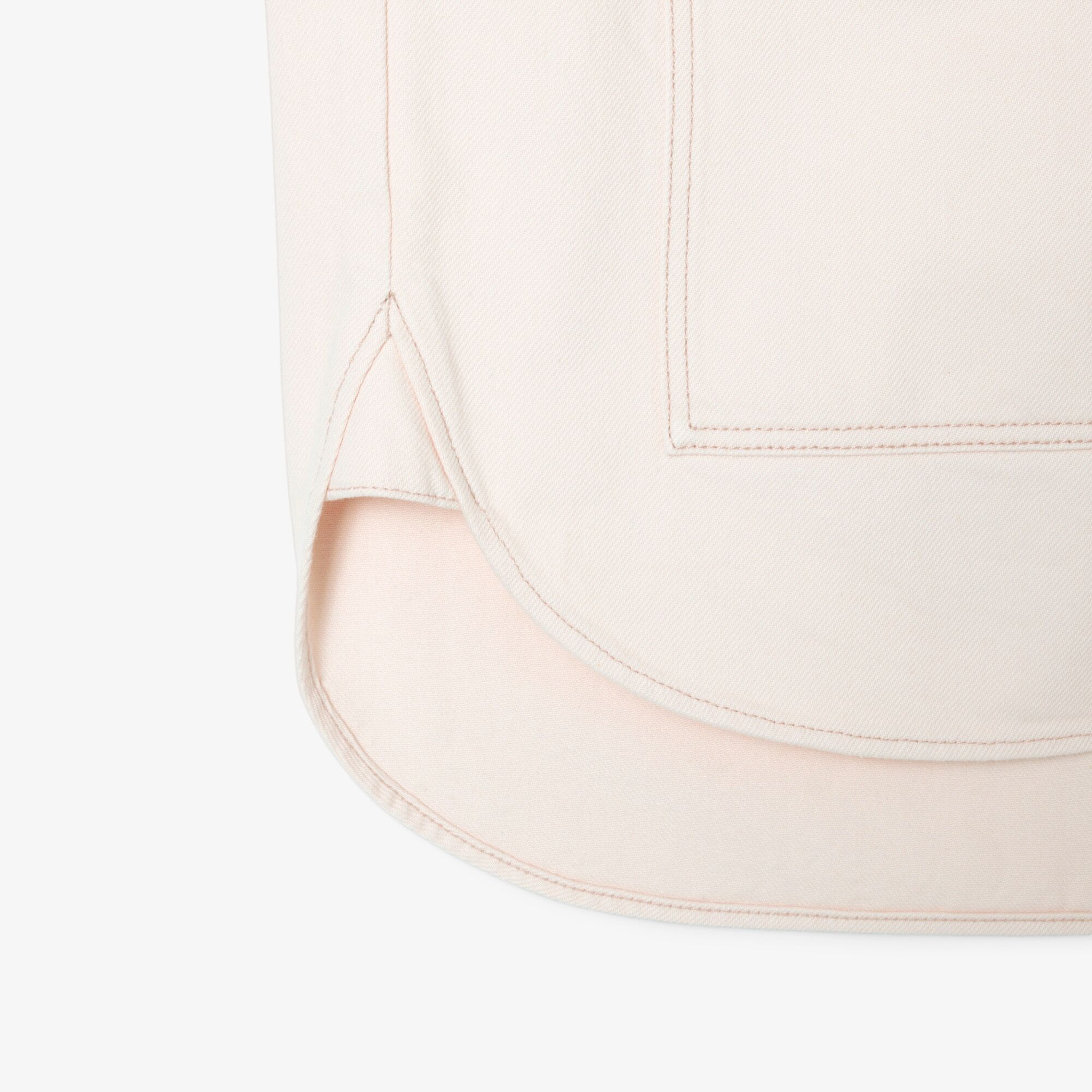 Lacoste Kadın Relaxed Fit Denim Pembe Ceket