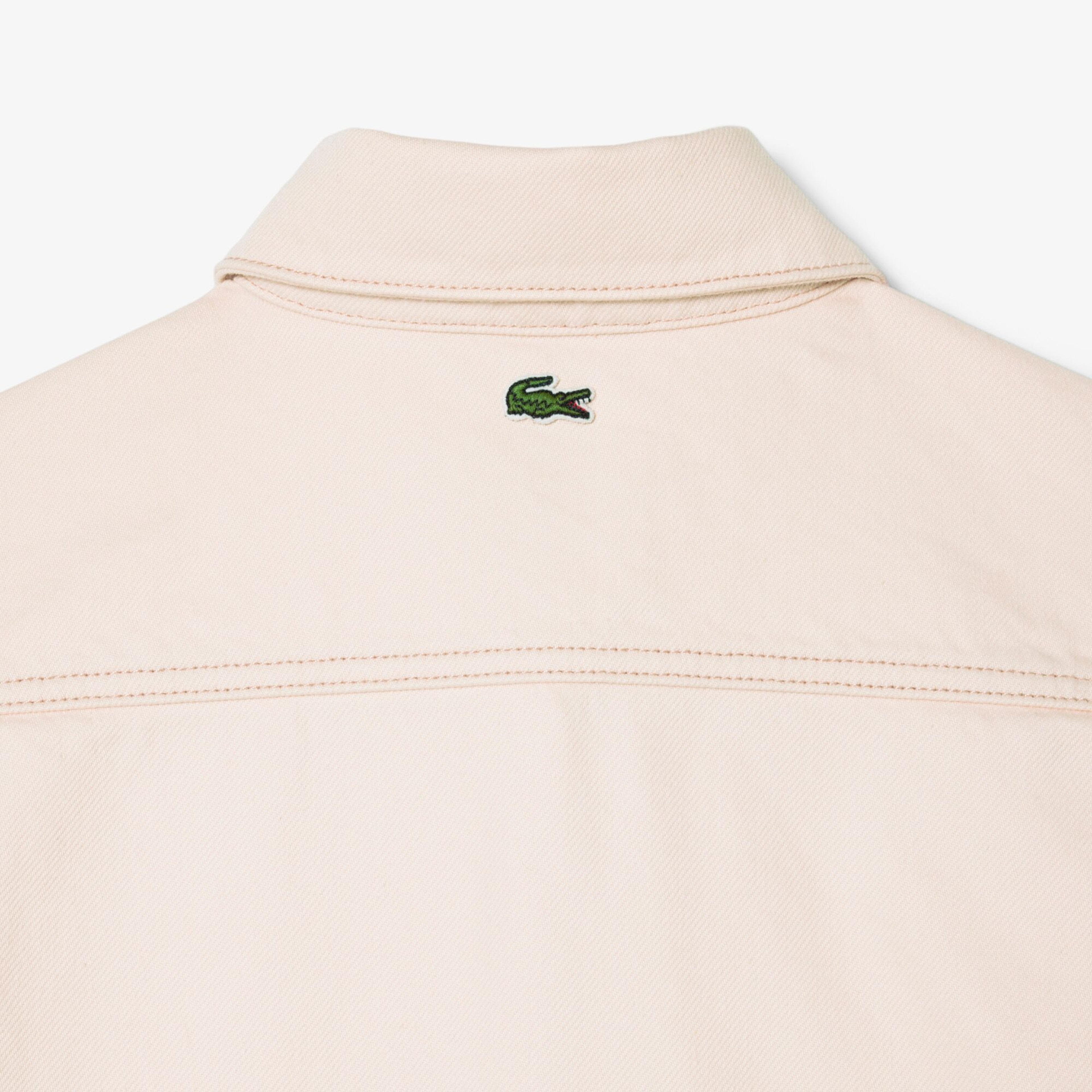 Lacoste Kadın Relaxed Fit Denim Pembe Ceket