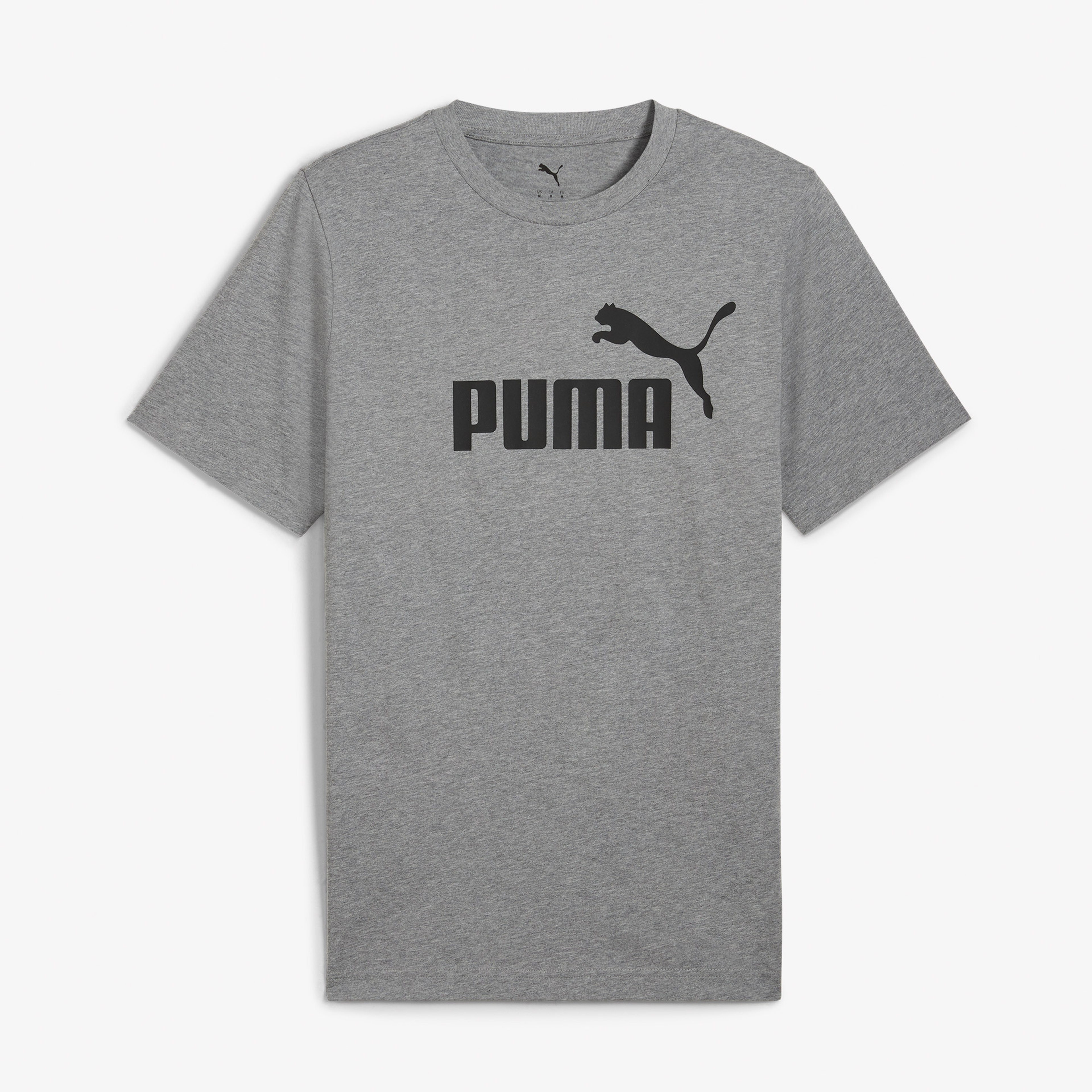 Puma Essentials No. 1 Logo  Erkek Gri T-Shirt