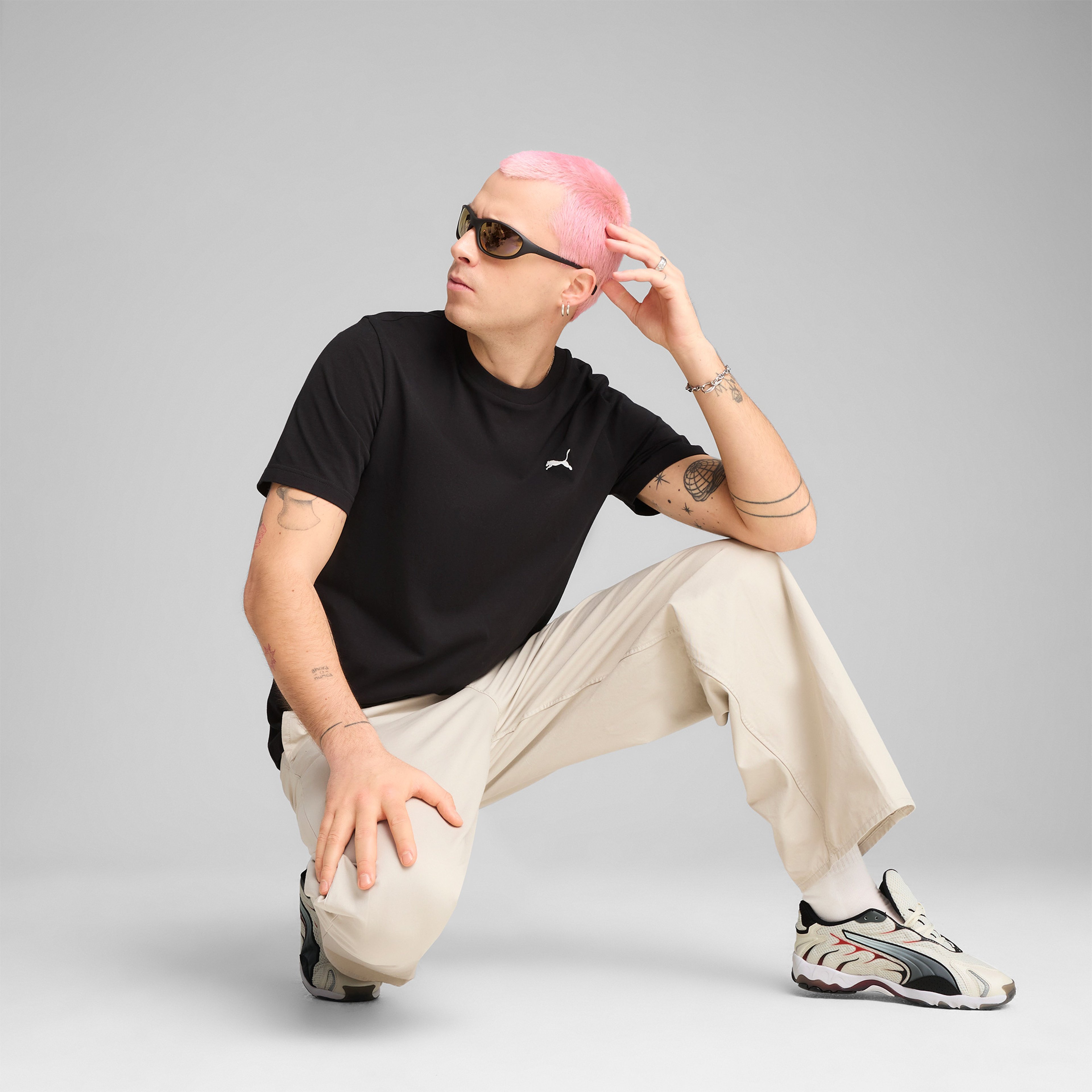 Puma Wardrobe Essentials Erkek Siyah T-Shirt