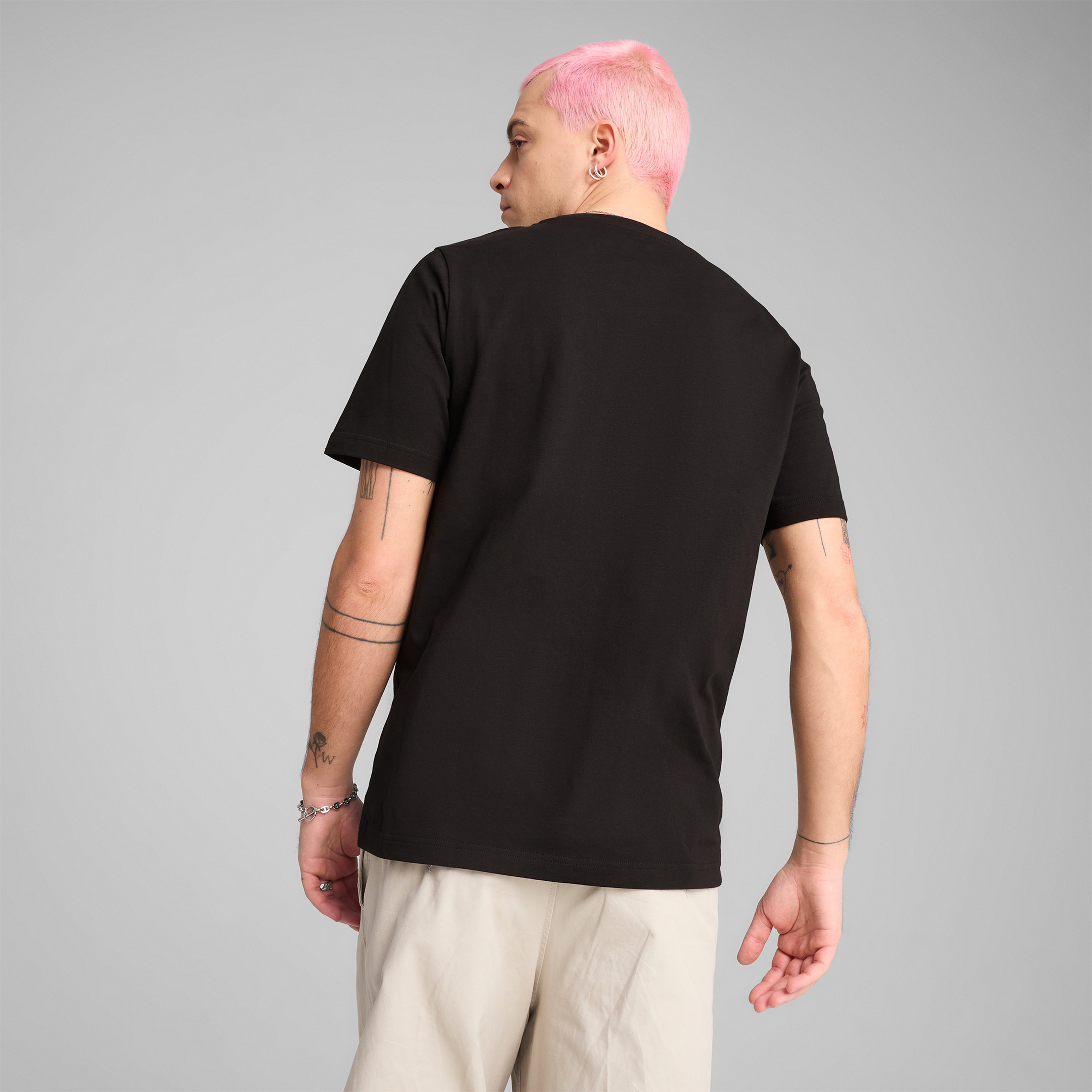 Puma Wardrobe Essentials Erkek Siyah T-Shirt