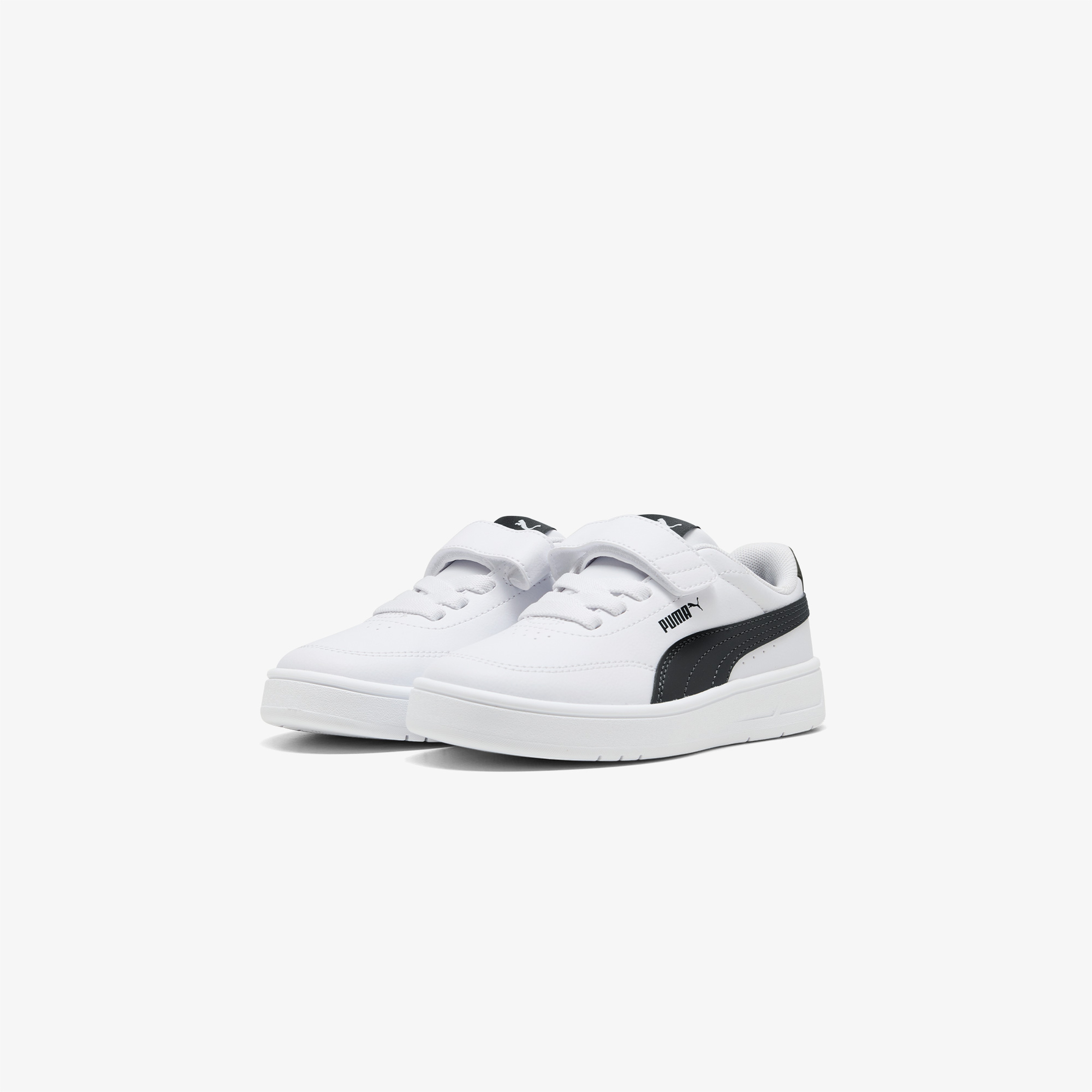 Puma Court Classic Clean Çocuk Siyah Spor Ayakkabı