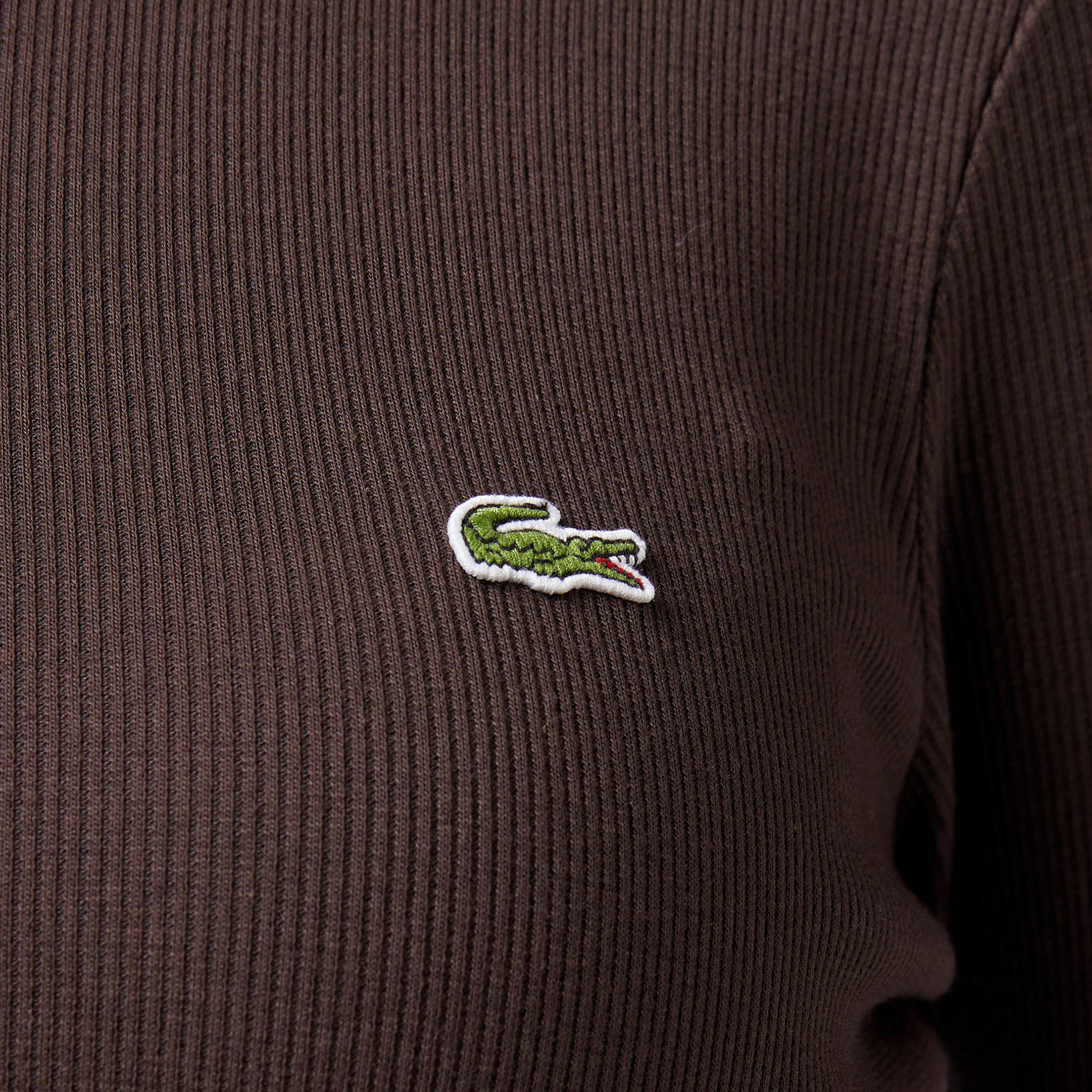 Lacoste Regular Fit Kadın Kahverengi T-Shirt