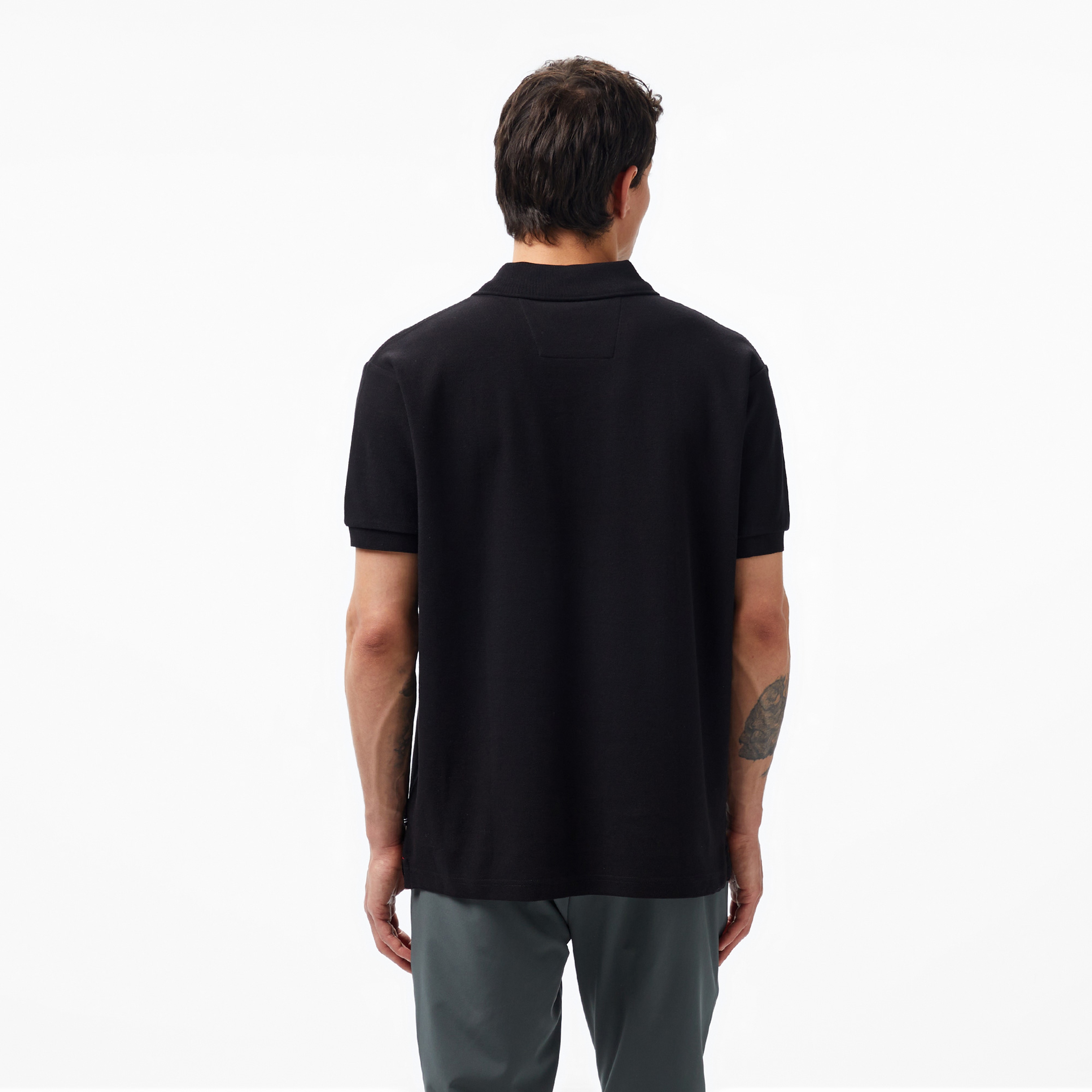 Nautica Erkek Siyah Classic Fit Kısa Kollu Polo