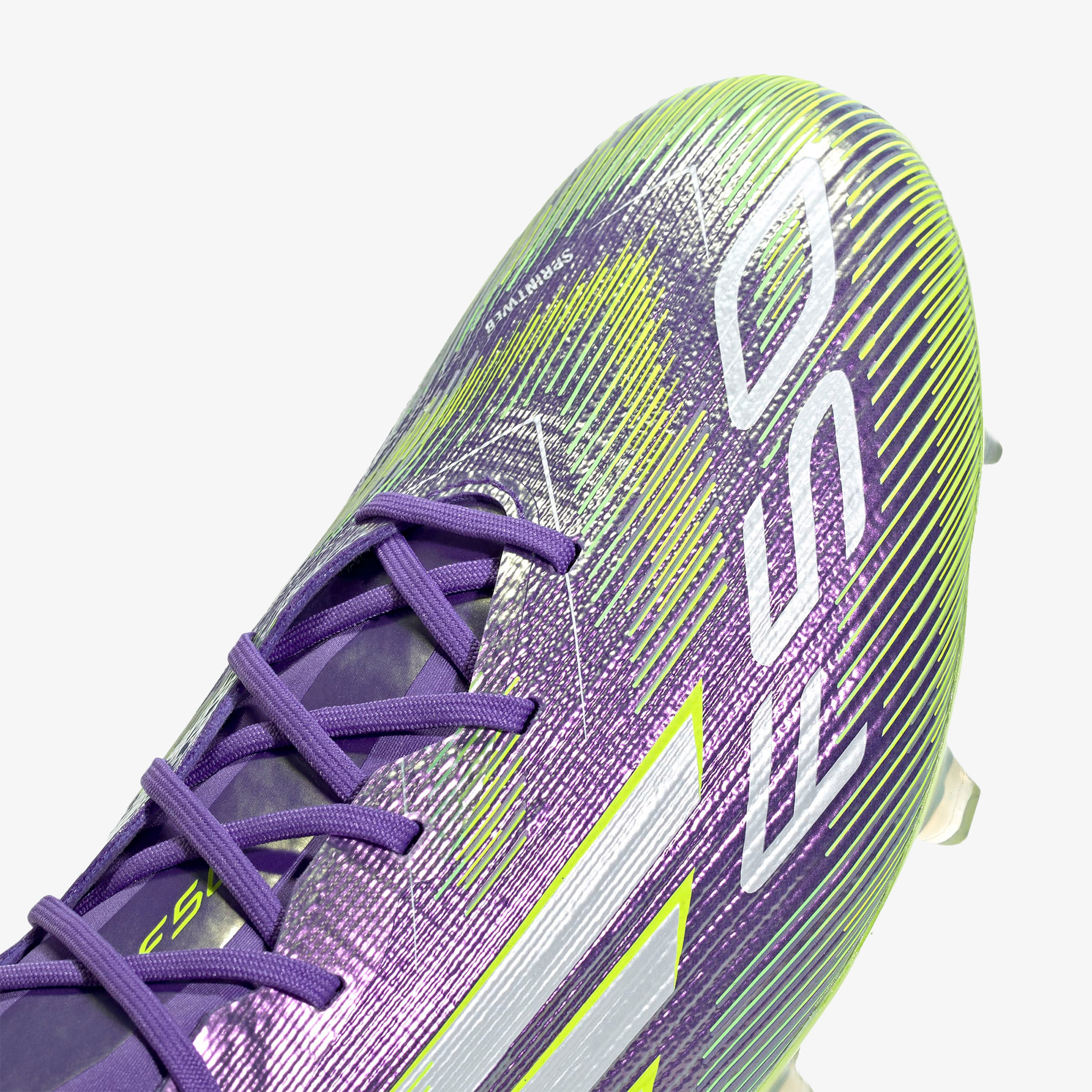 adidas F50 Elite Erkek Mor Çim Saha Kramponu