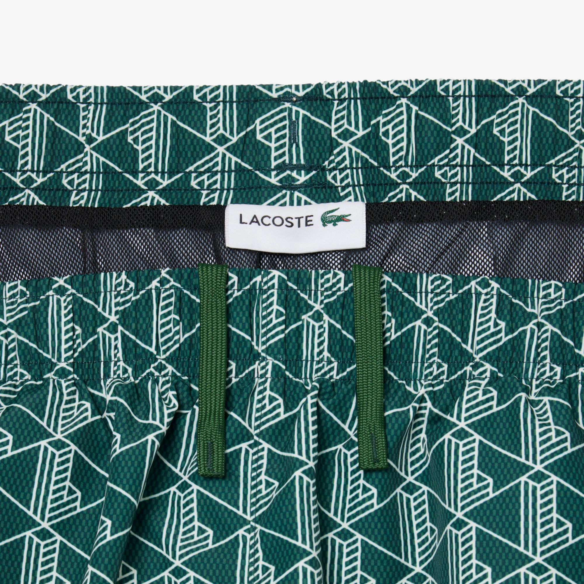 Erkek Monogram Yeşil Deniz Şortu