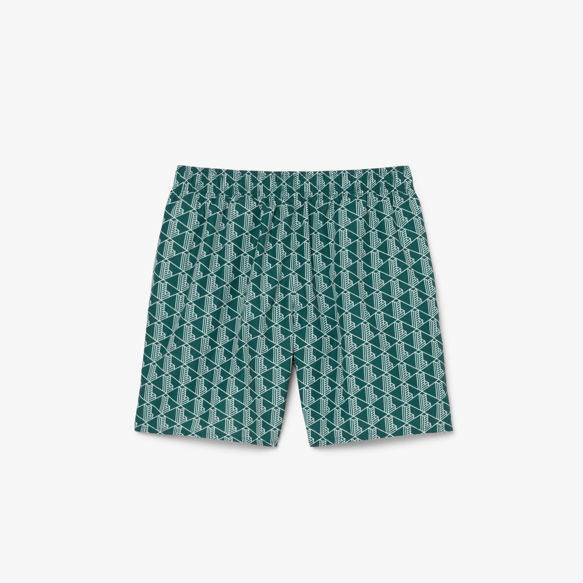 Erkek Monogram Yeşil Deniz Şortu