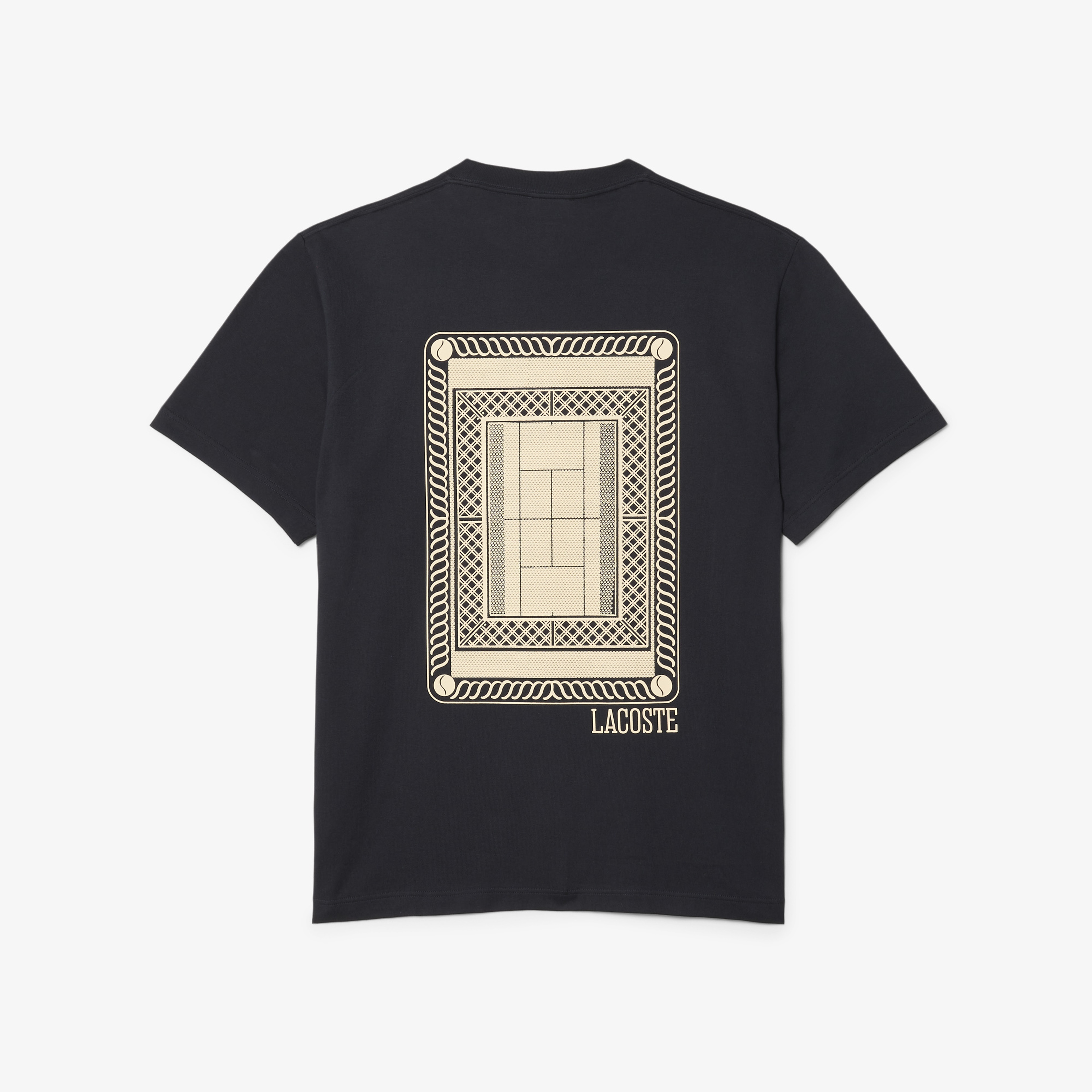 Erkek Classic Fit Bisiklet Yaka Baskılı Koyu Gri T-Shirt