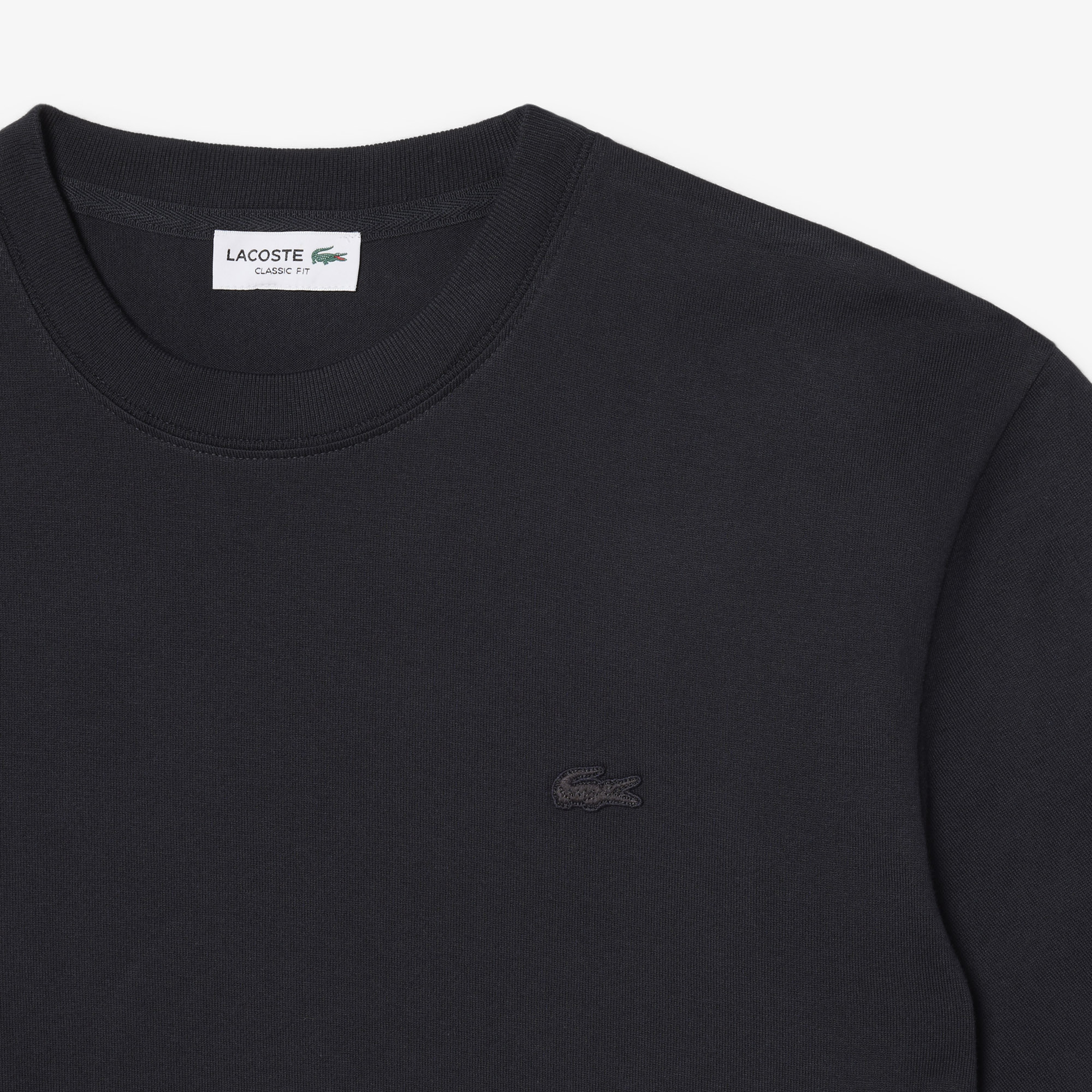 Erkek Classic Fit Bisiklet Yaka Baskılı Koyu Gri T-Shirt