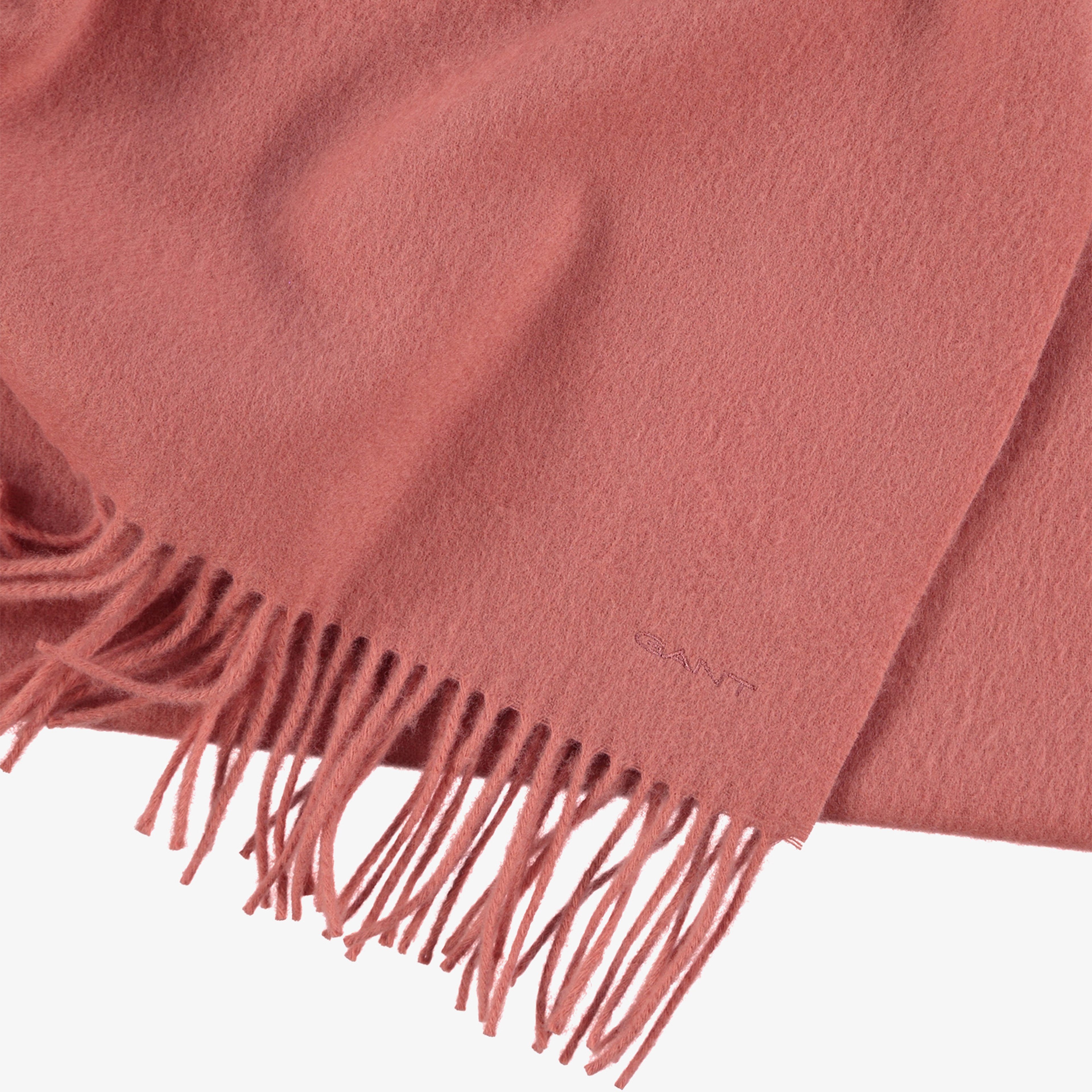GANT Unisex Pembe Yün Dokuma Atkı