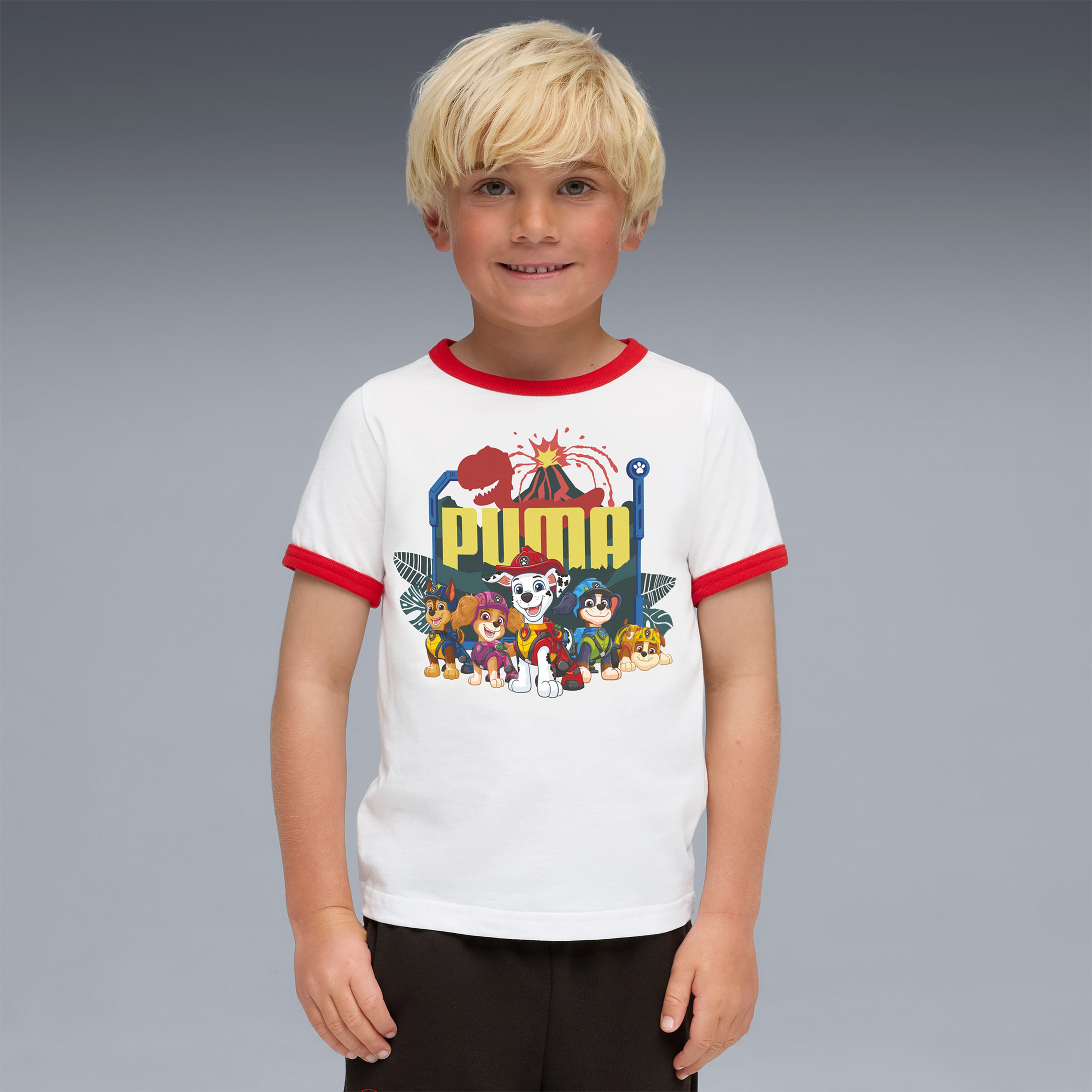Puma X Paw Patrol Ringer  Çocuk Beyaz T-Shirt