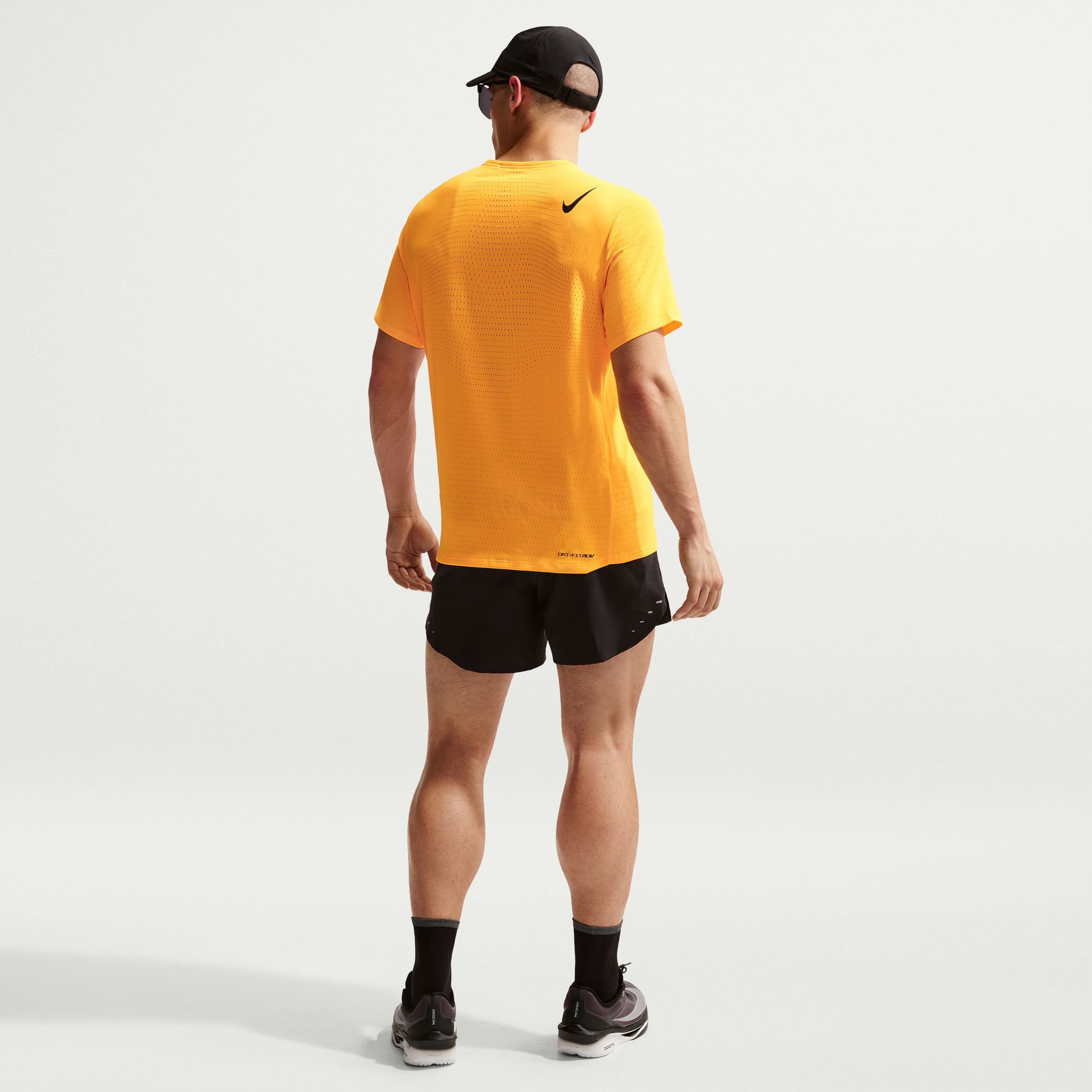 Nike AeroSwift Erkek Turuncu Koşu T-Shirt