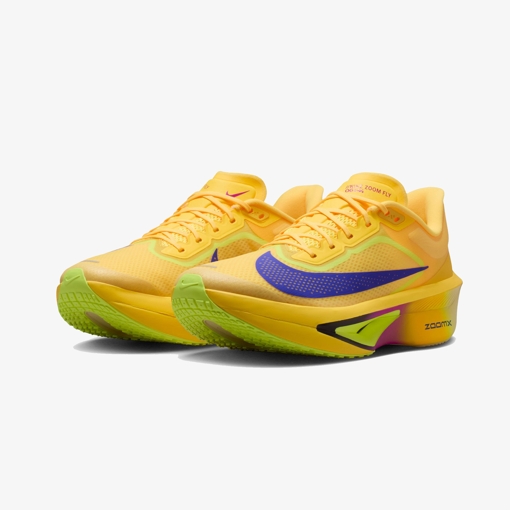 Nike Zoom Fly 6 Erkek Sarı Koşu Ayakkabısı