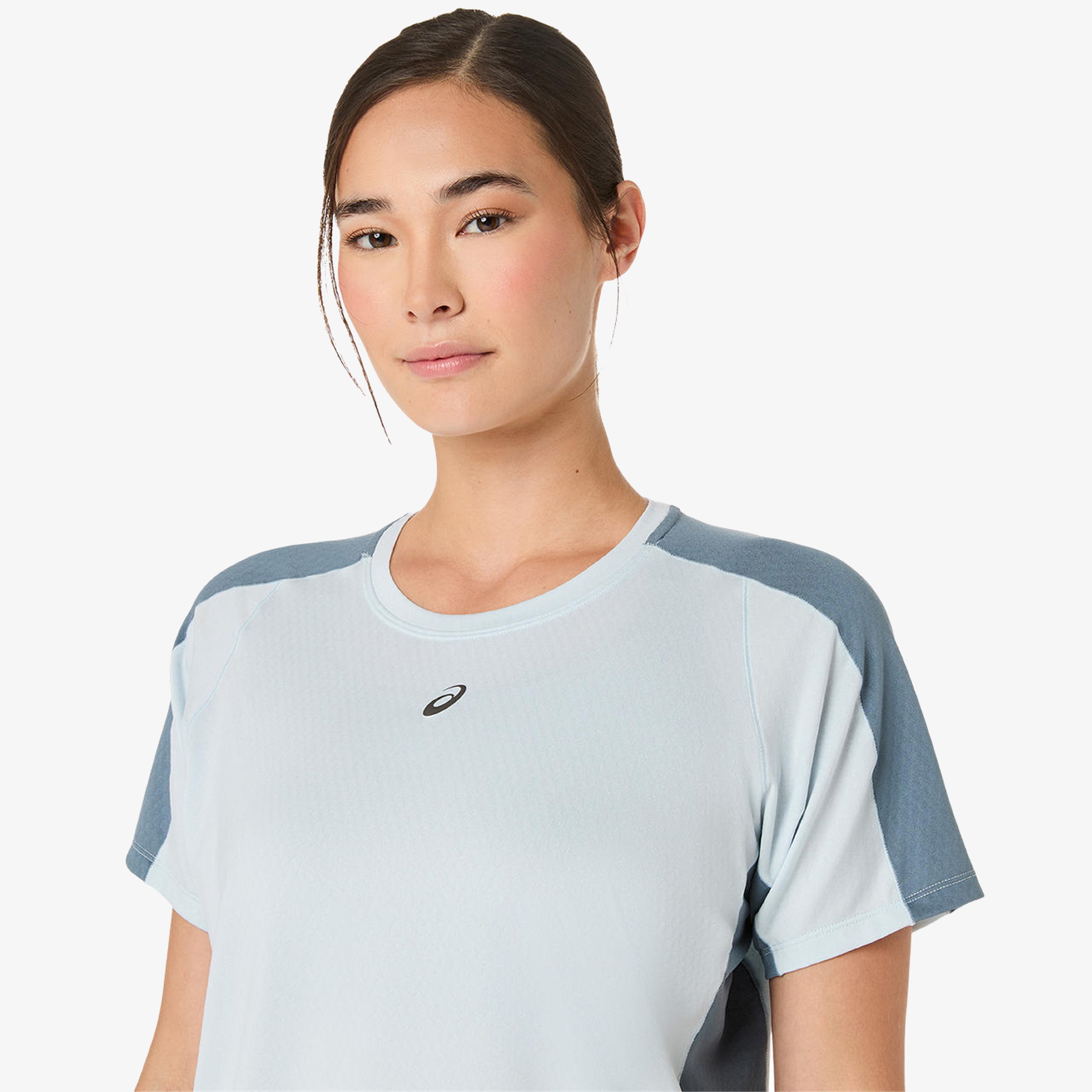 Asics Fujitrail Elite Ss Top Kadın Gri Koşu T-Shirt