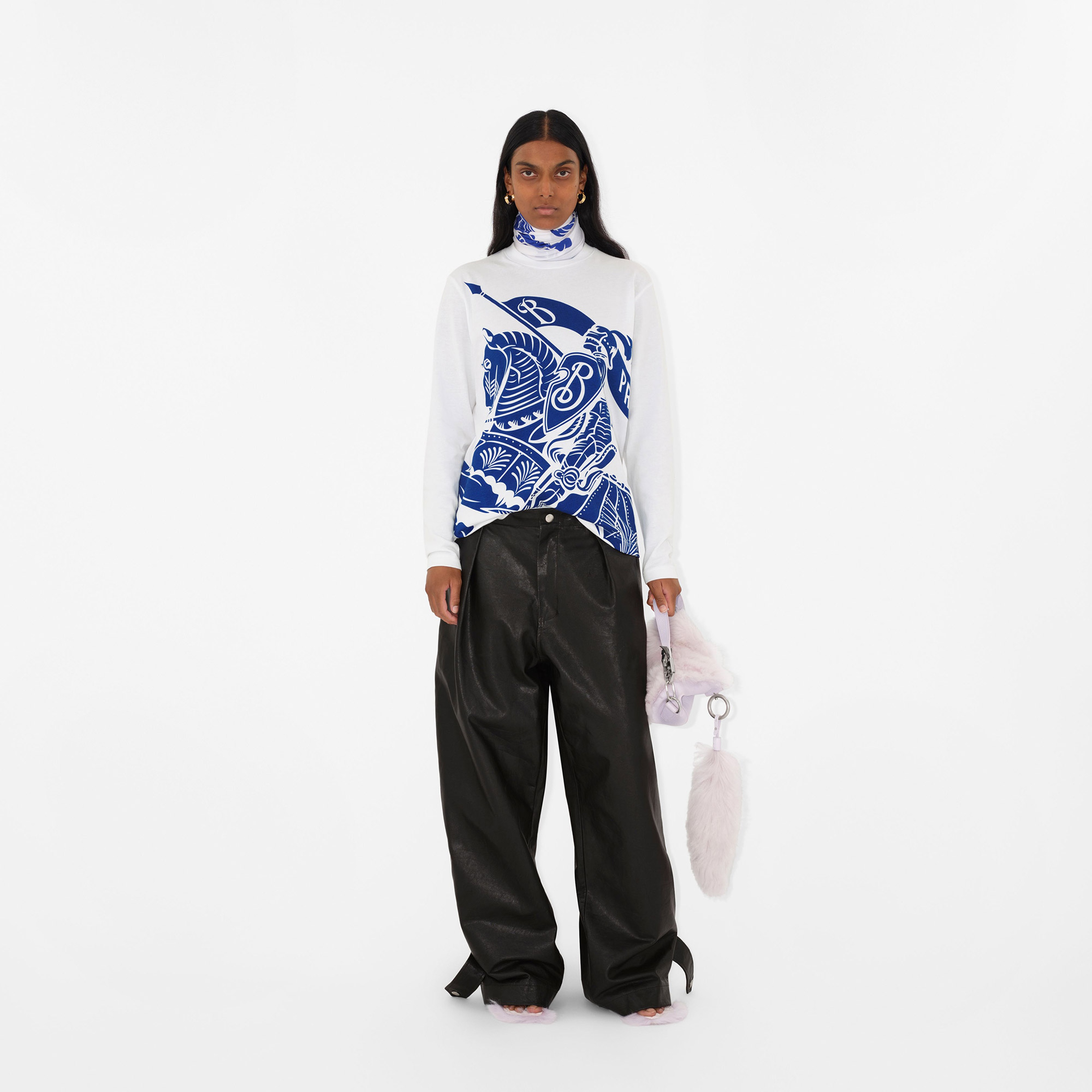 Burberry Unisex Beyaz Eşarp