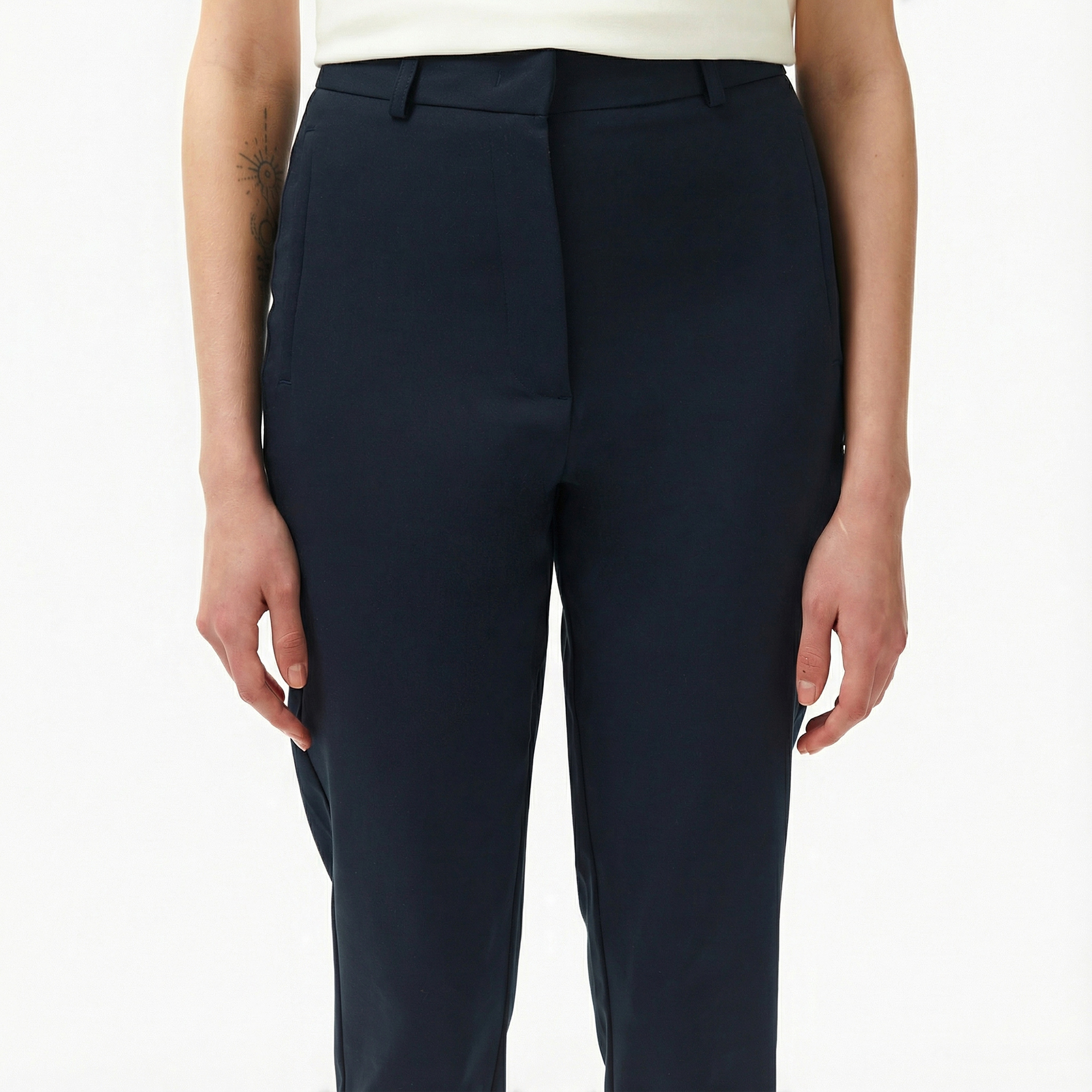 Kadın Regular Fit Lacivert Pantolon