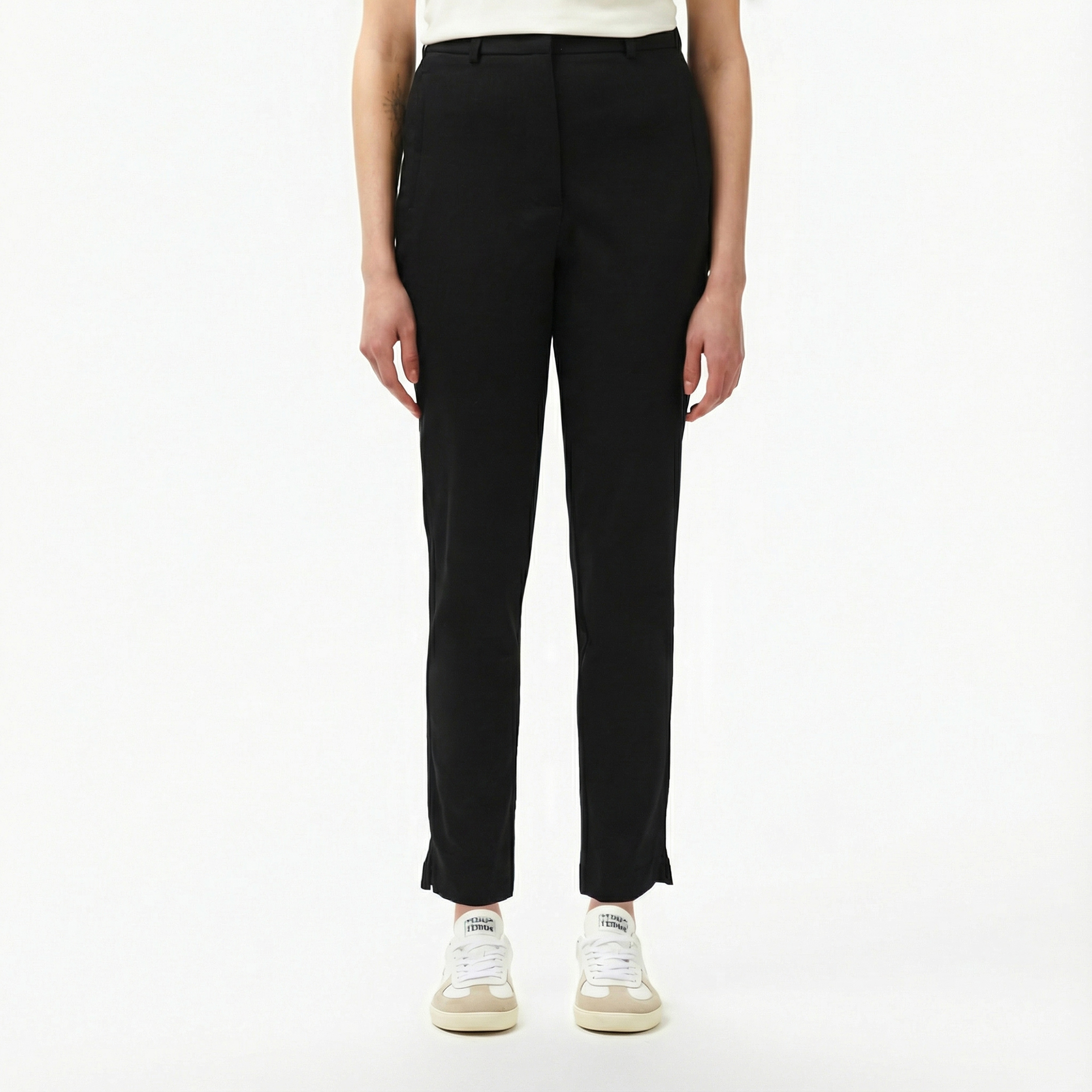 Kadın Regular Fit Siyah Pantolon