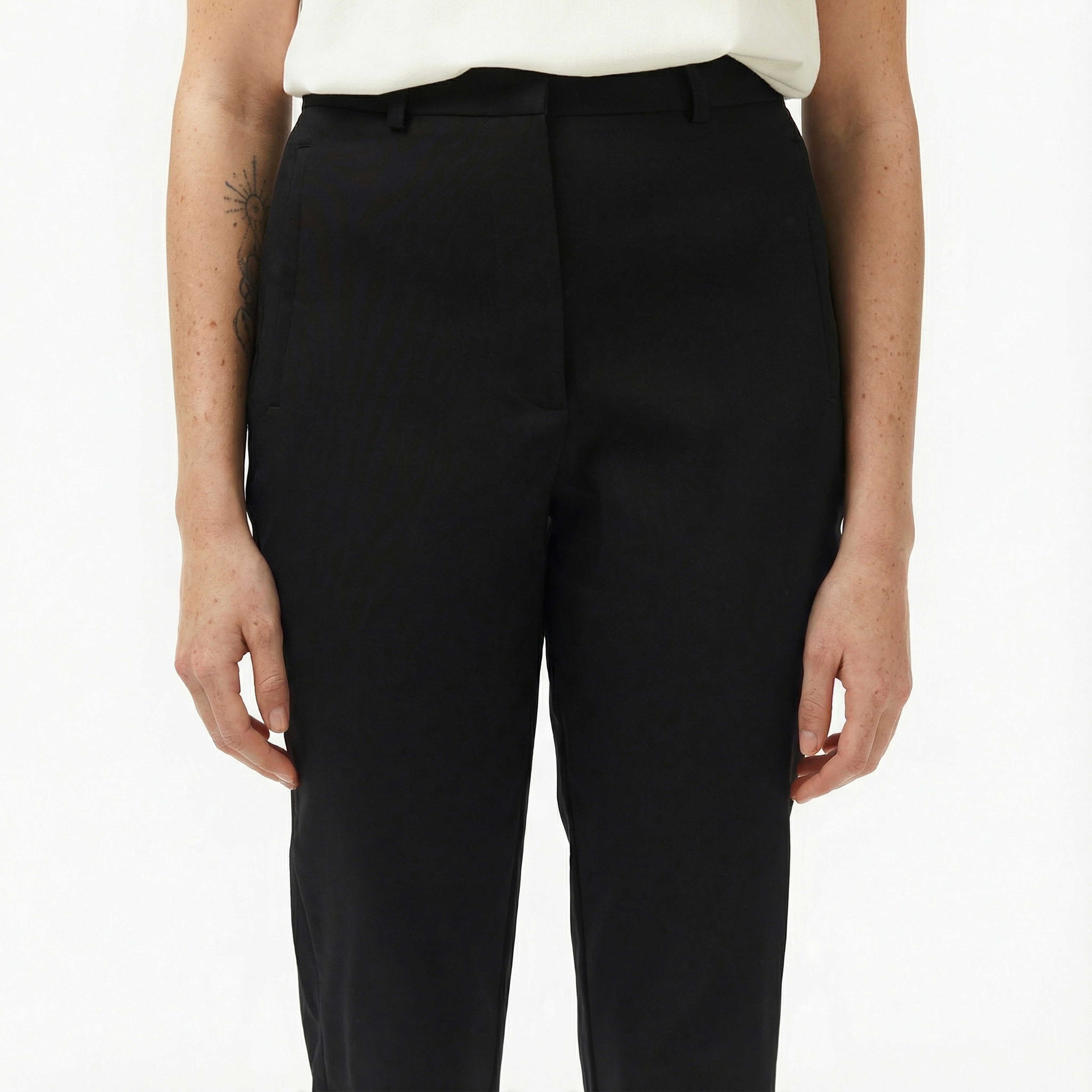 Kadın Regular Fit Siyah Pantolon