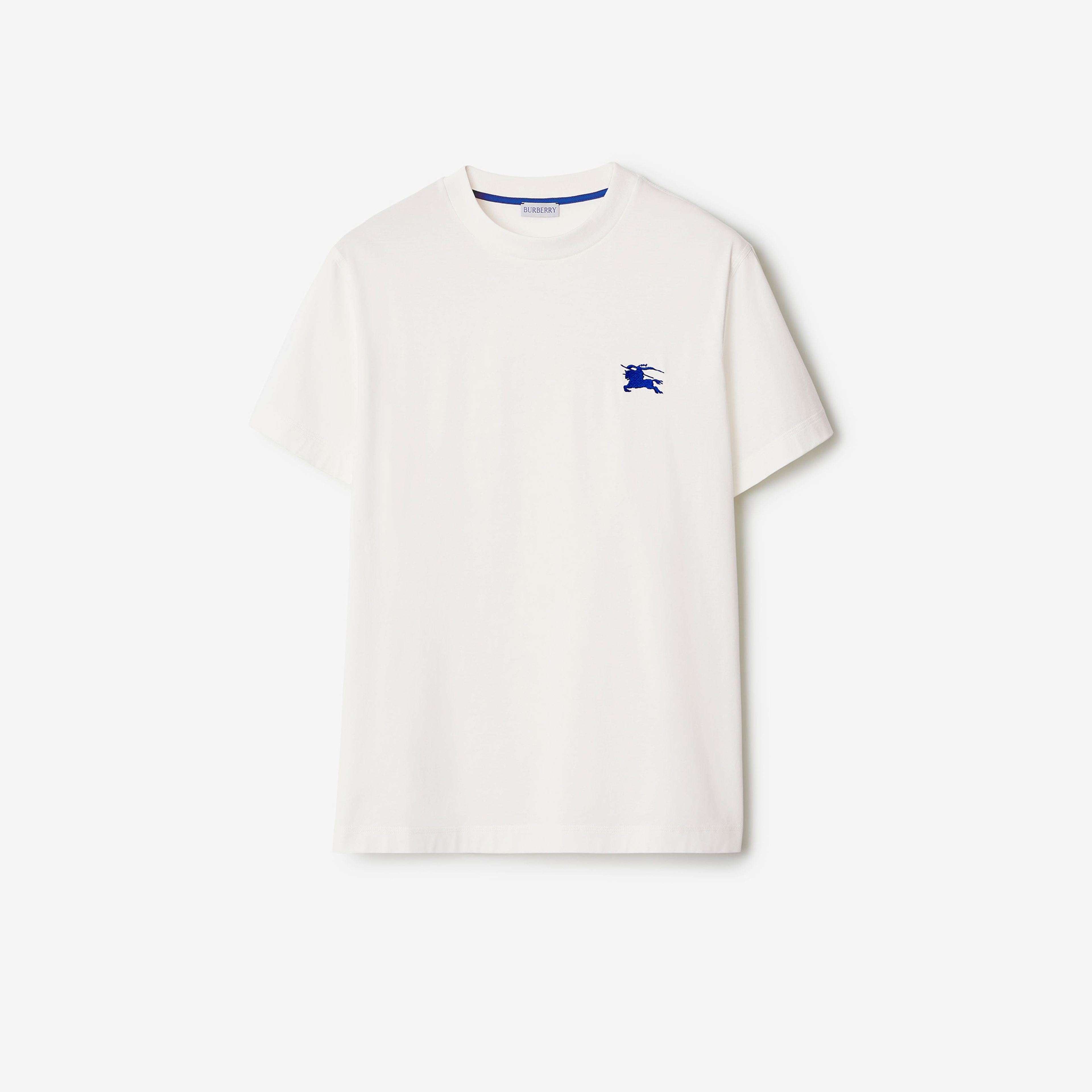 Burberry Pamuklu Erkek Beyaz T-Shirt