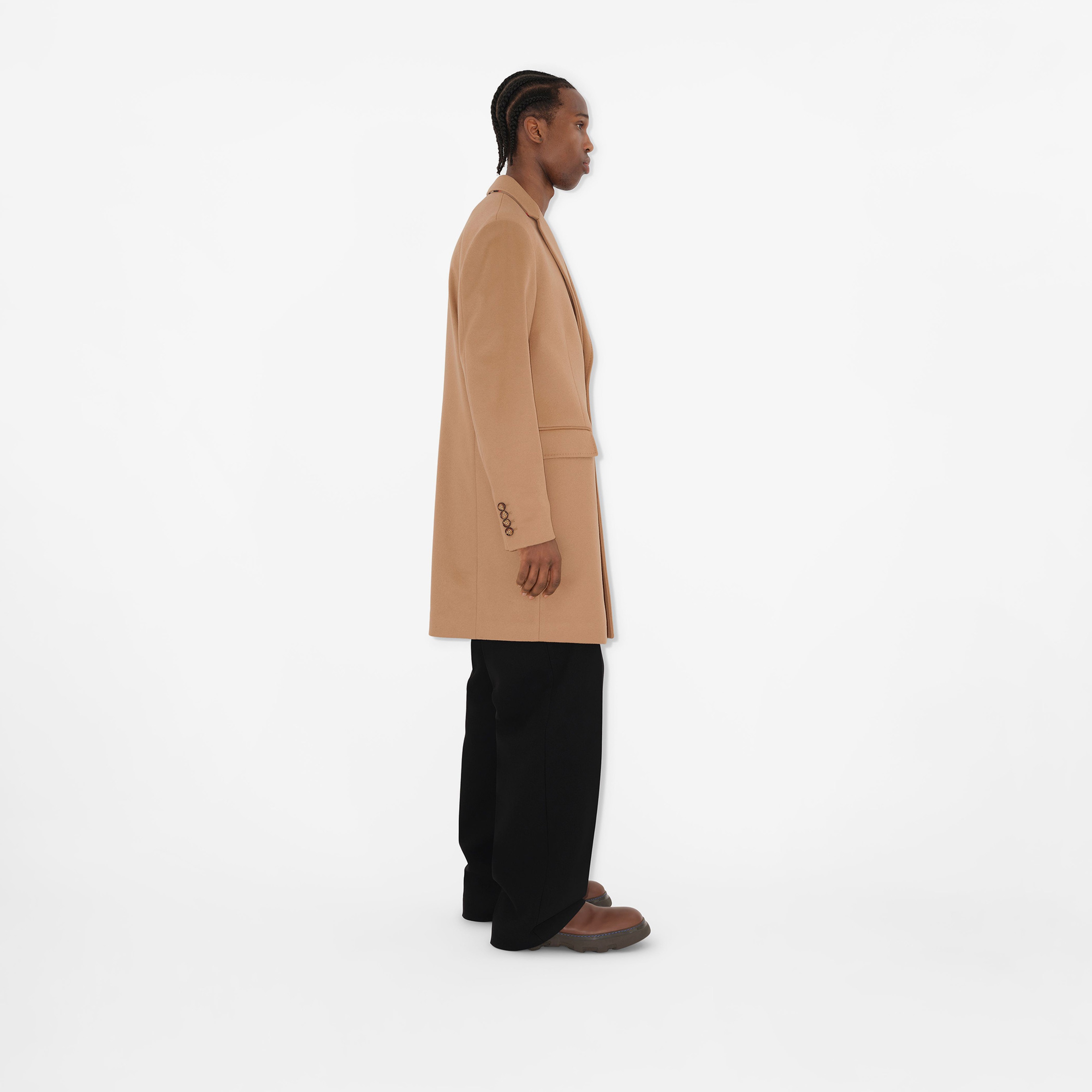 Burberry Yün Kaşmir Tailored Erkek Bej Mont