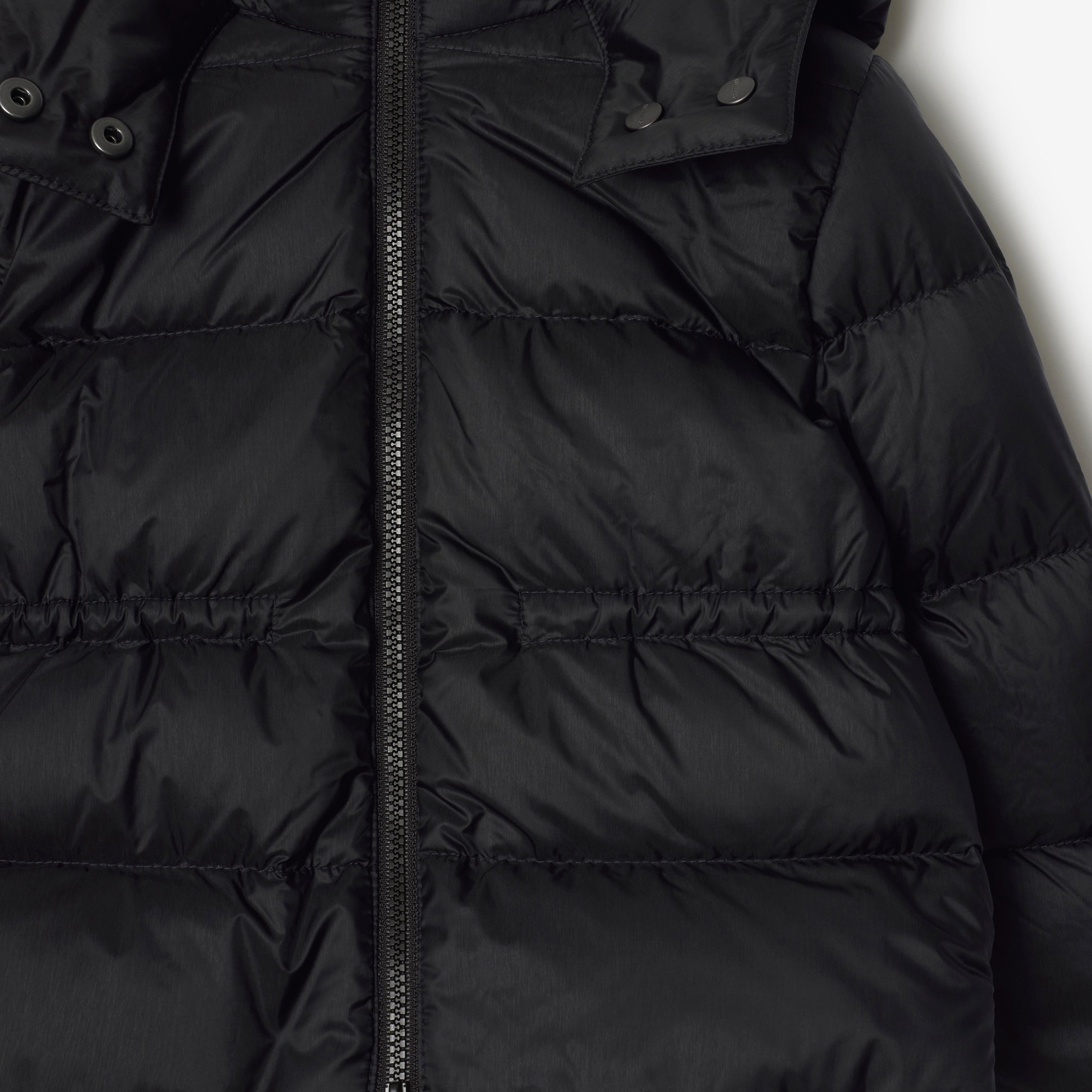 Burberry Agnes Nylon Puffer Çocuk Siyah Mont
