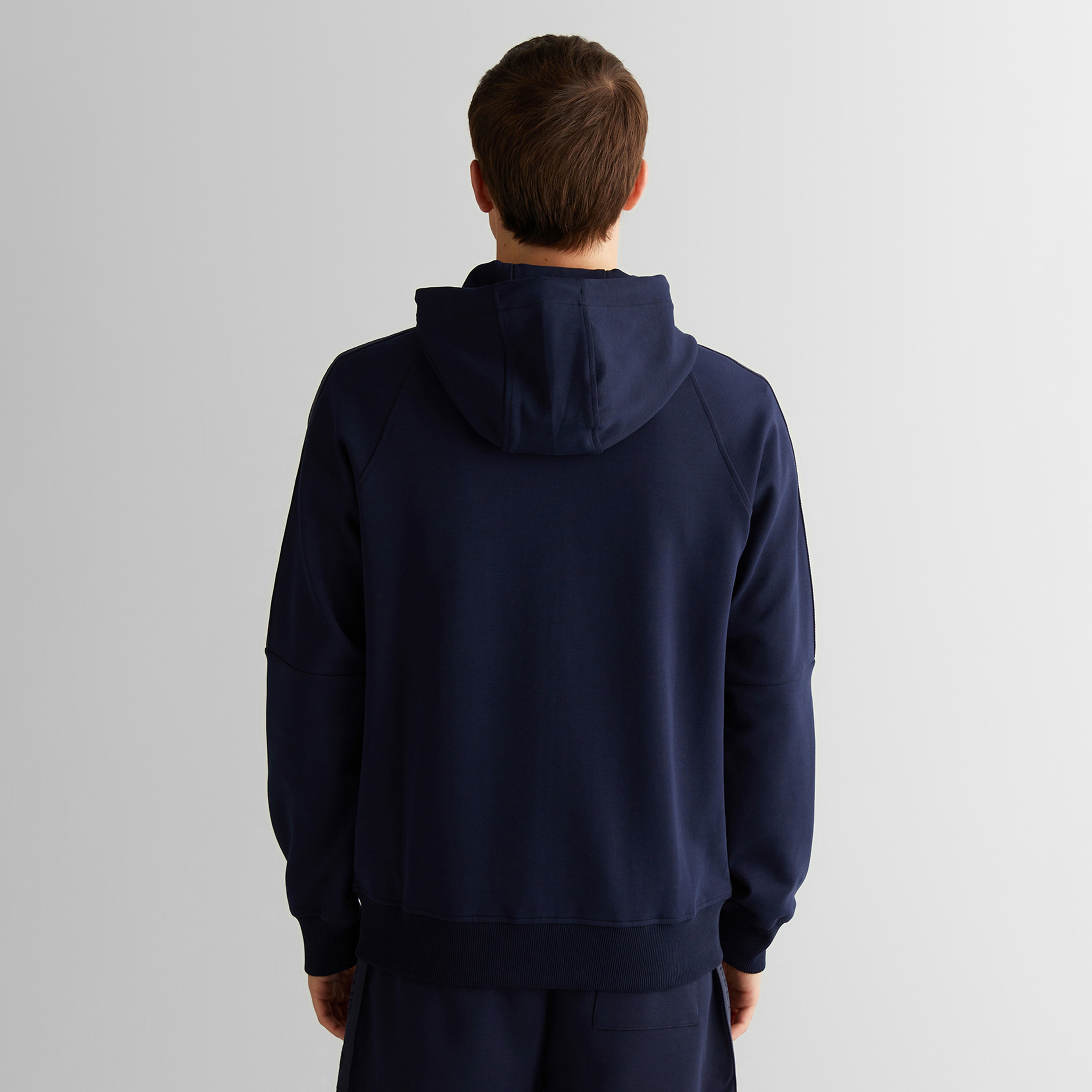 GANT Erkek Lacivert Regular Fit Kapüşonlu Sweatshirt