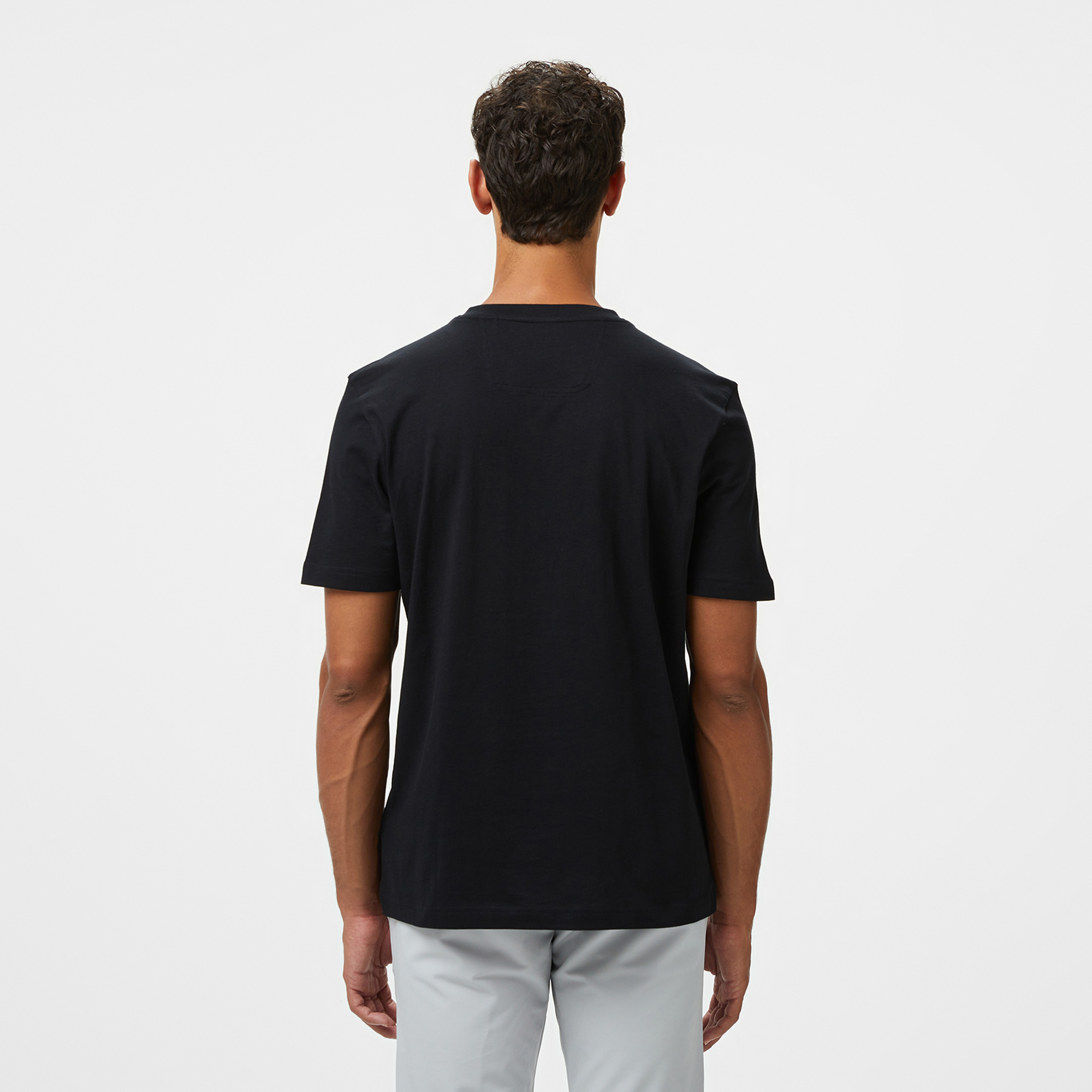 Boss Tape Logo Erkek Siyah T-Shirt