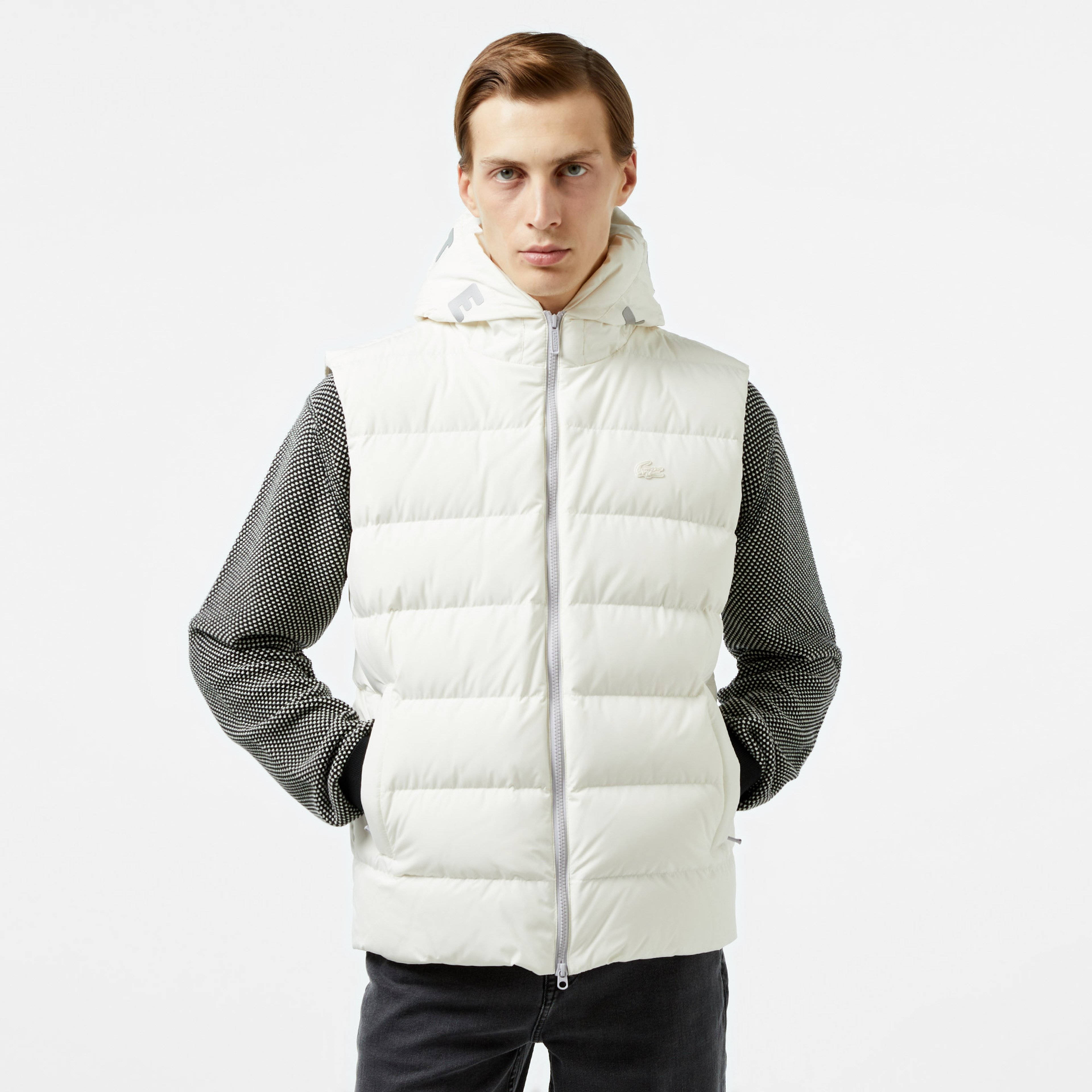 Lacoste Erkek Krem Mont