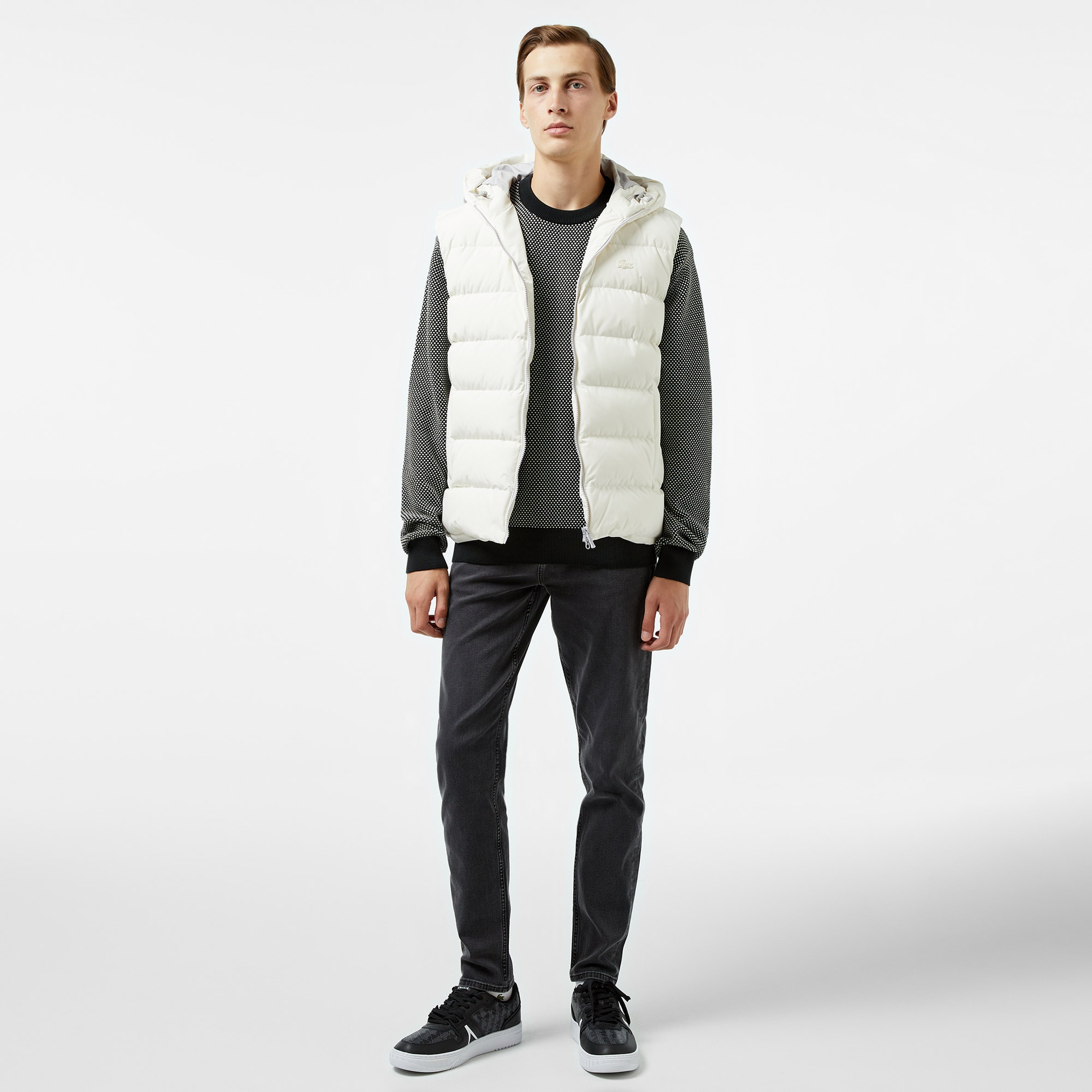 Lacoste Erkek Krem Mont