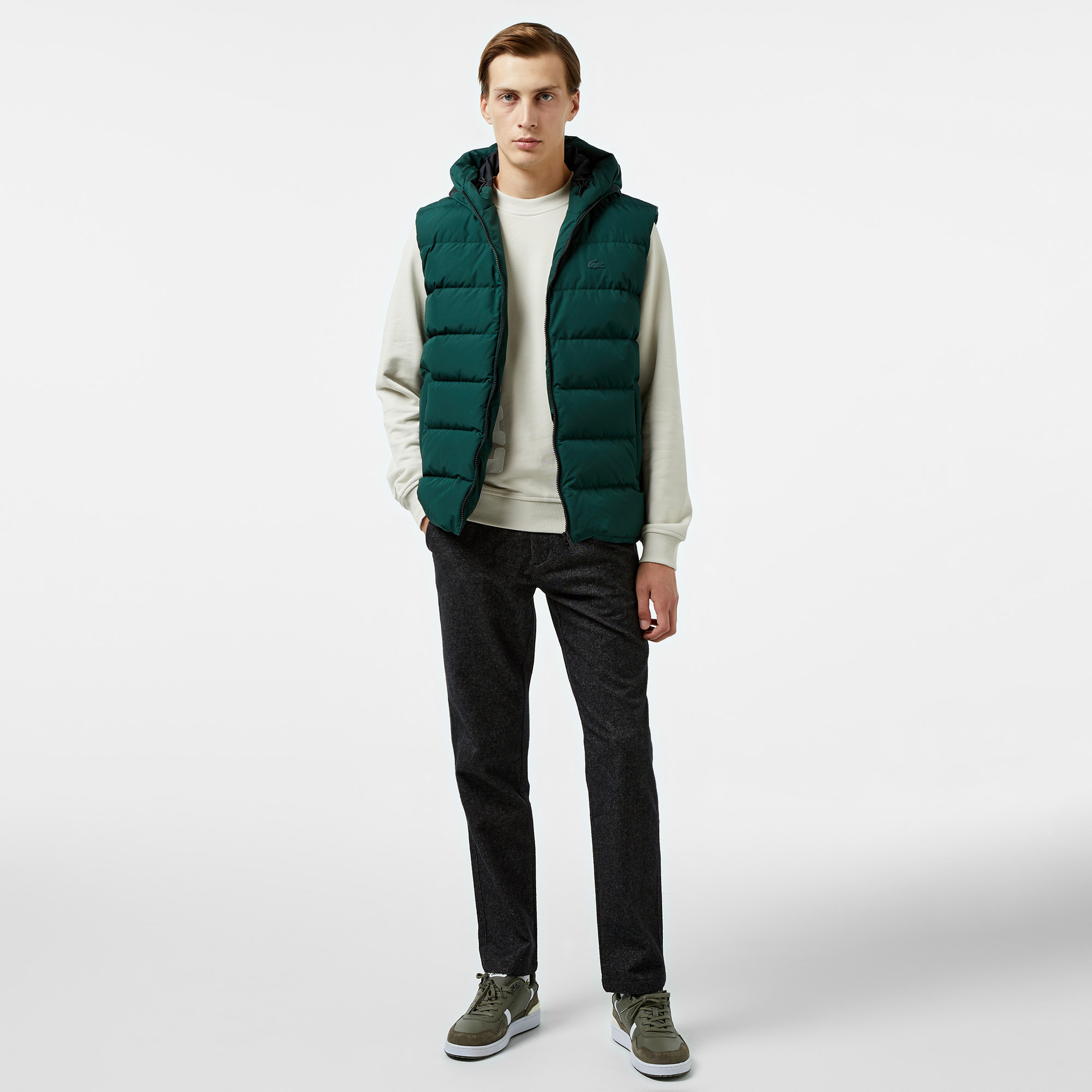 Lacoste Erkek Yeşil Mont
