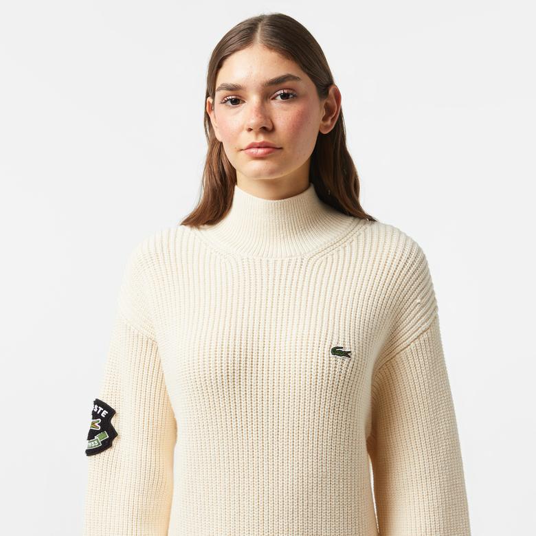 Lacoste Kadın Krem Elbise