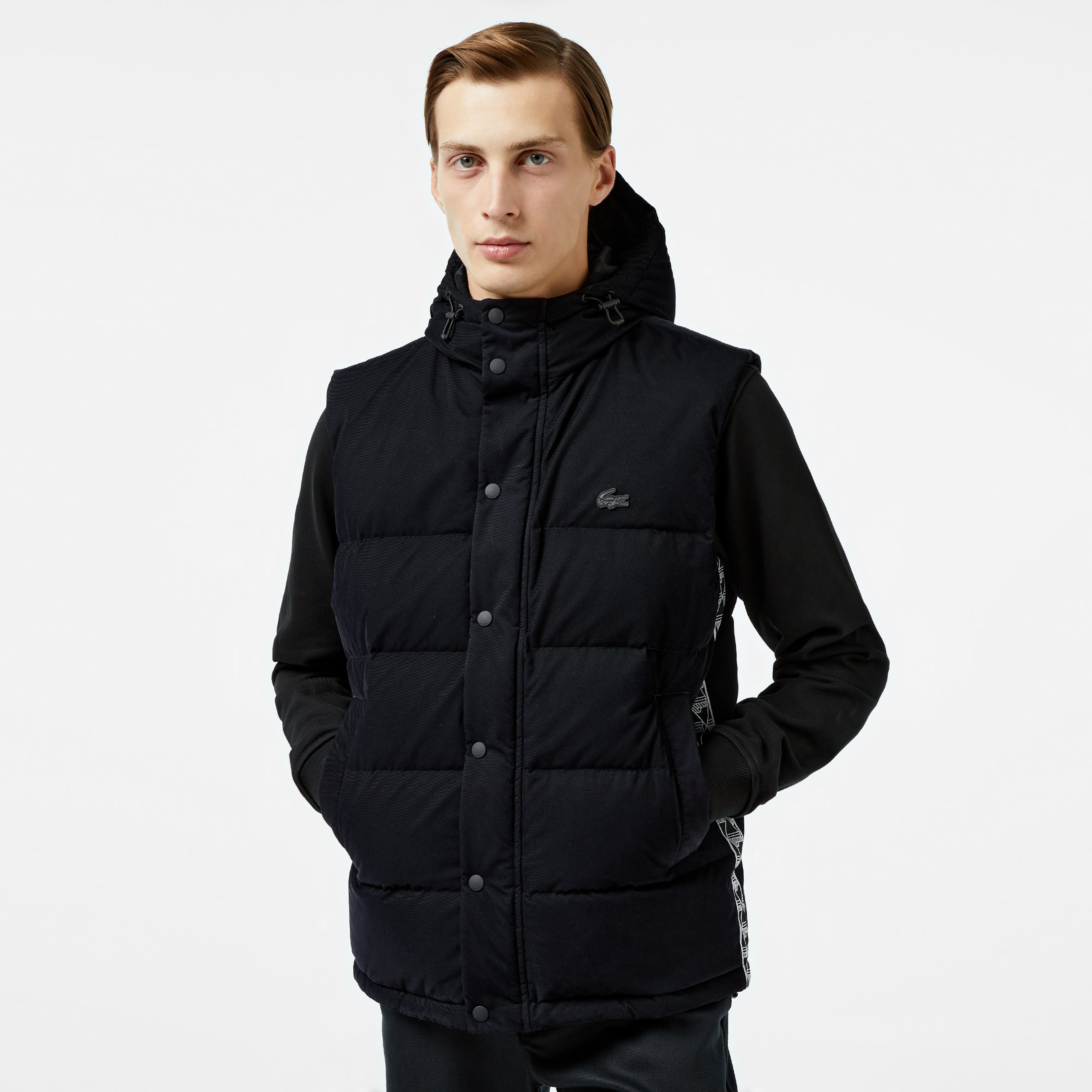Lacoste Erkek Siyah Mont