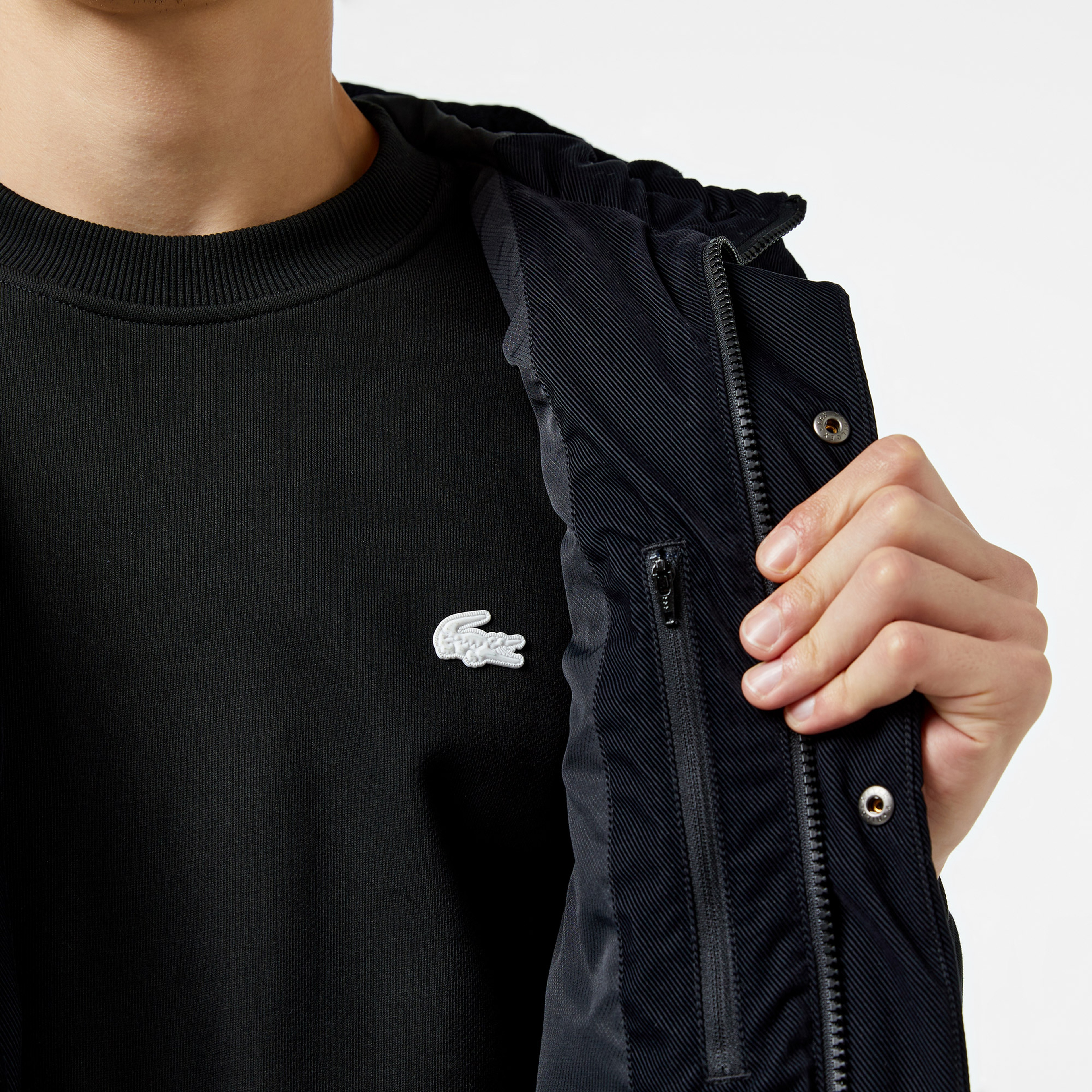 Lacoste Erkek Siyah Mont