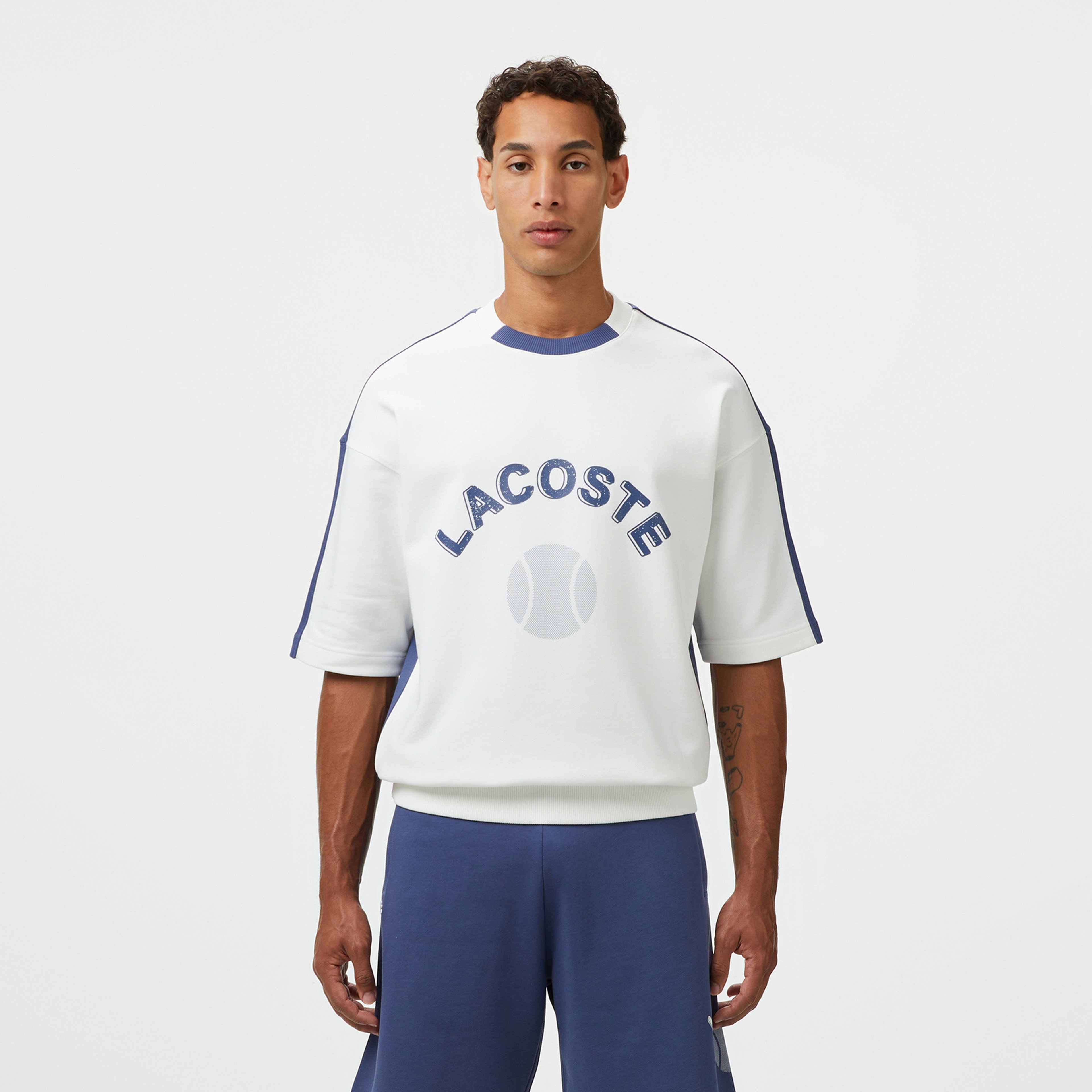 Lacoste Erkek Krem Sweatshirt