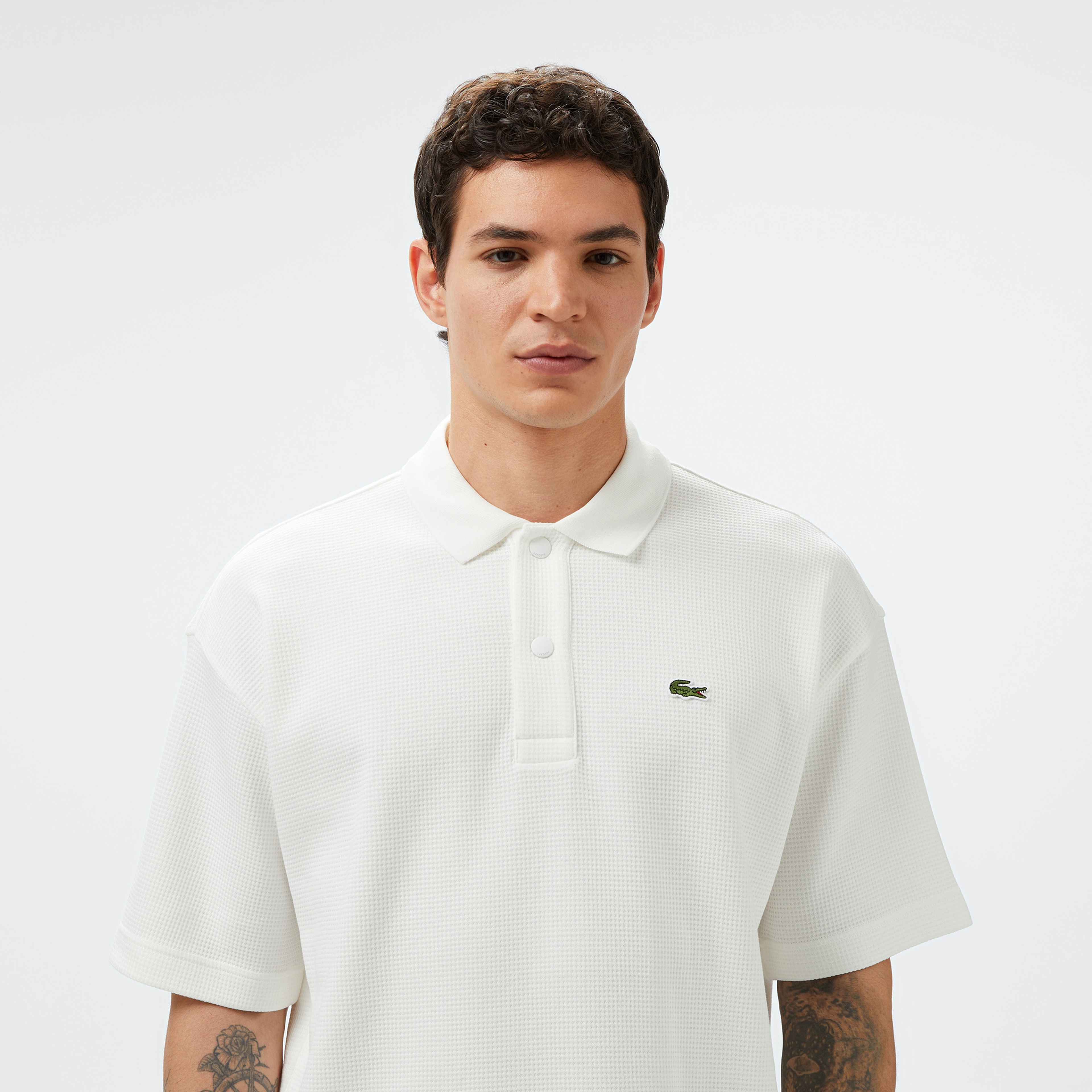 Lacoste Erkek Krem Polo