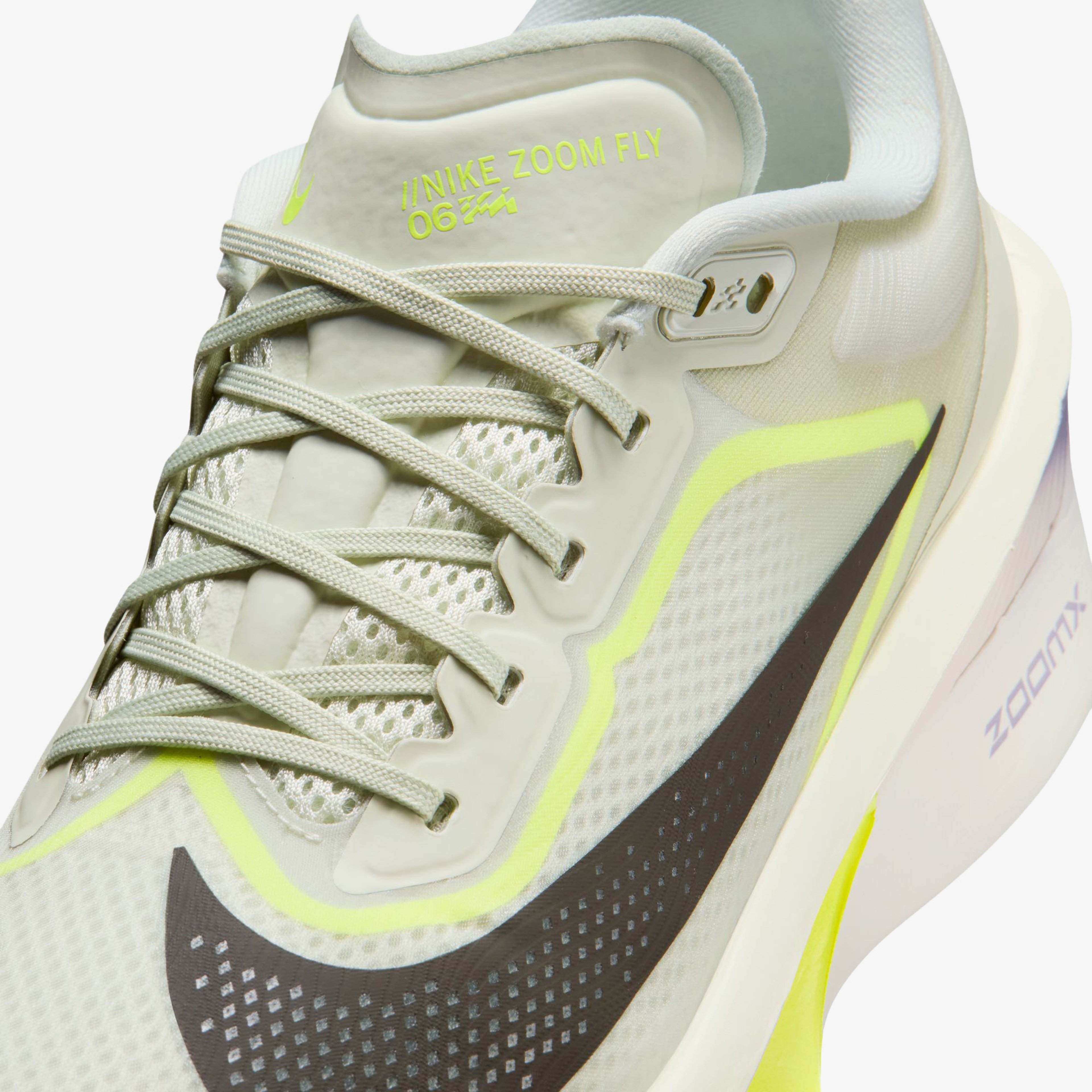 Nike Zoom Fly 6 Erkek Krem Koşu Ayakkabısı