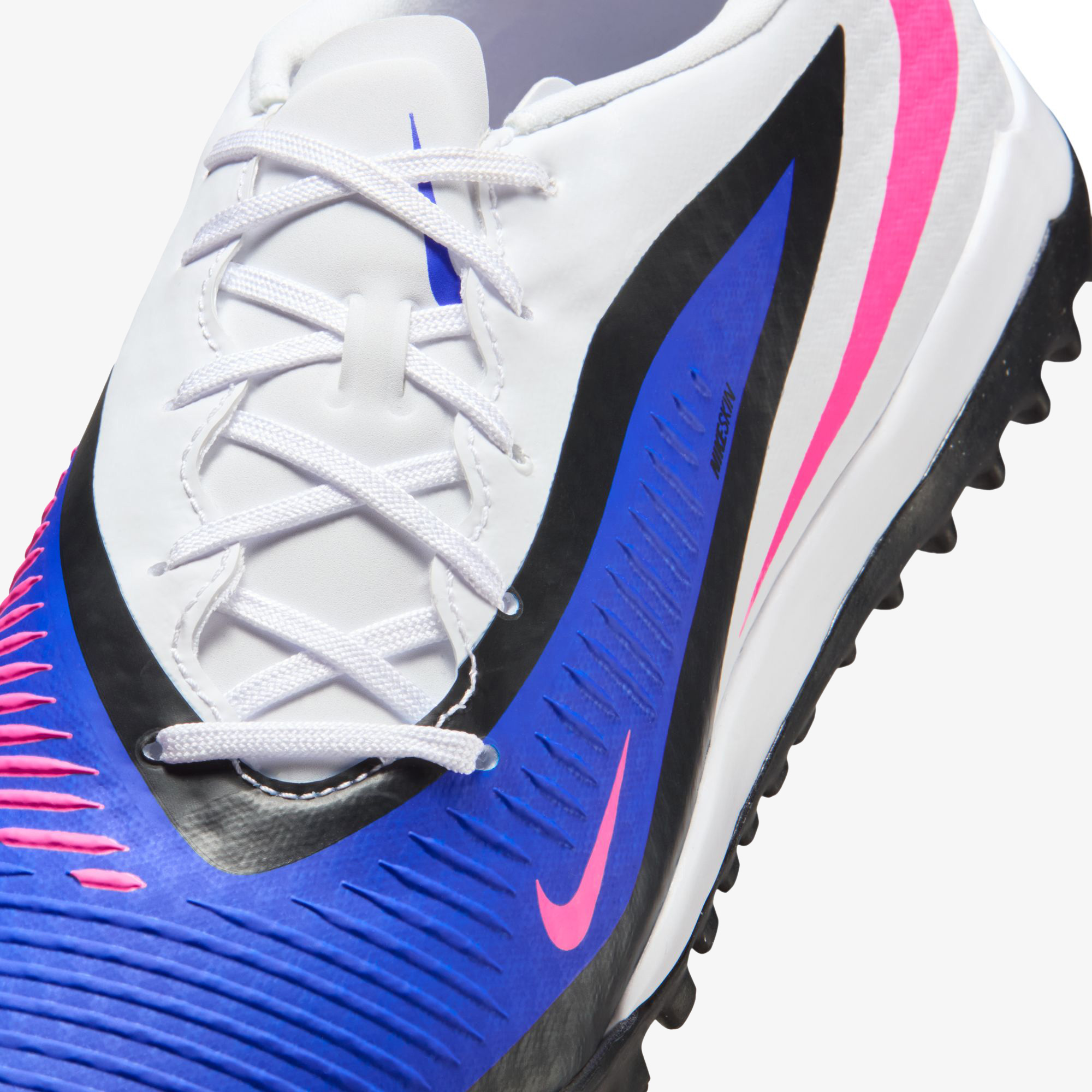 Nike Phantom 6 Low Academy Erkek Lacivert Çim Saha Kramponu
