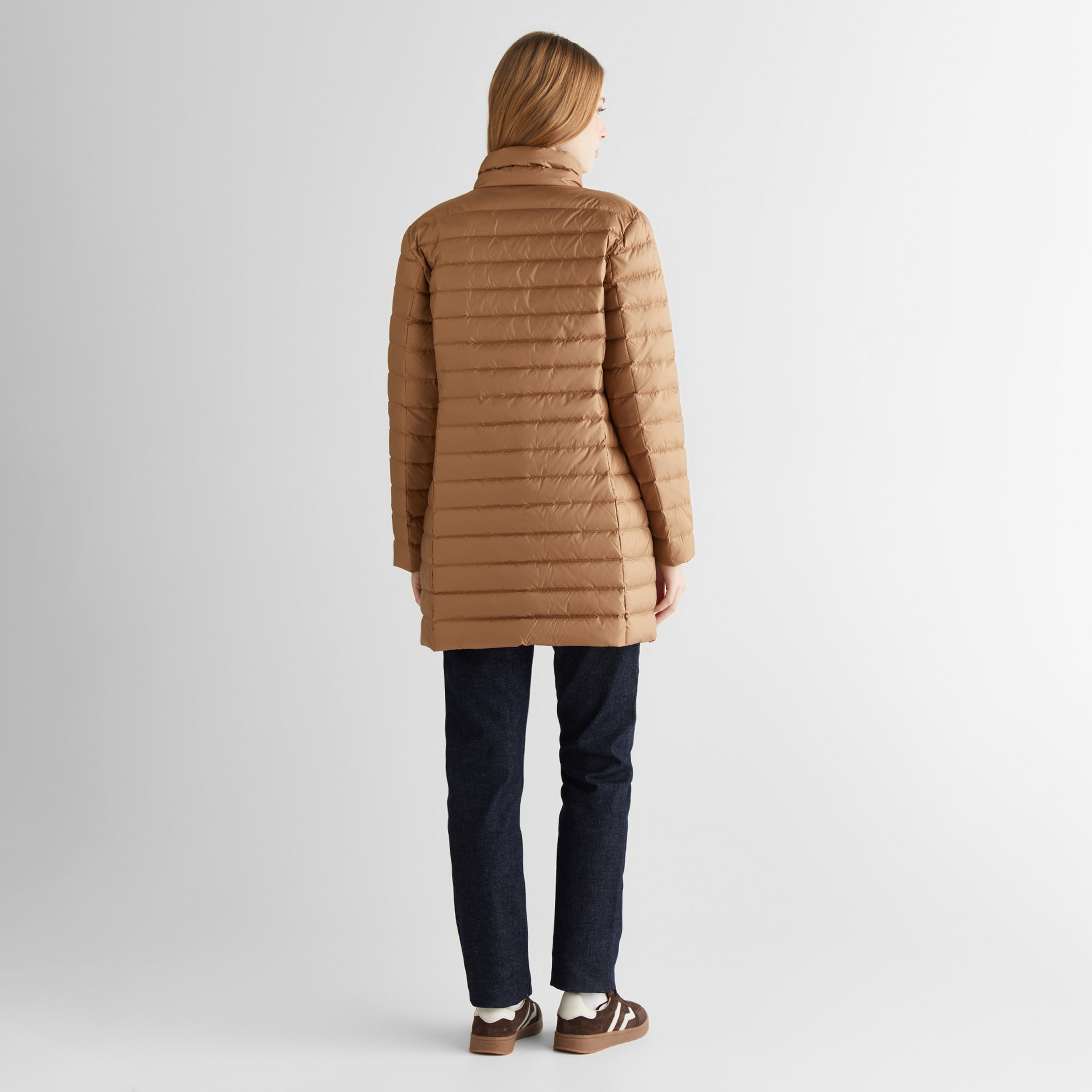 GANT Kadın Bej Regular Fit Fermuarlı Mont